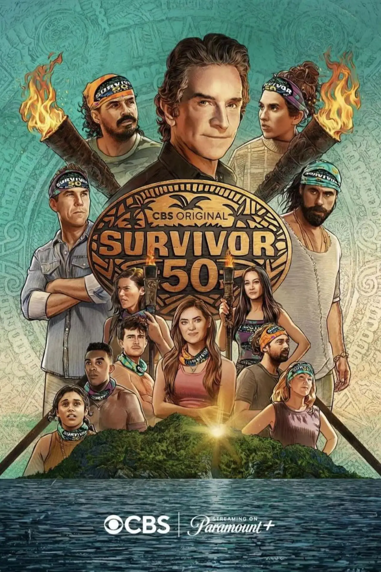 Plakat filmowy "Survivor 50: Epic Party"