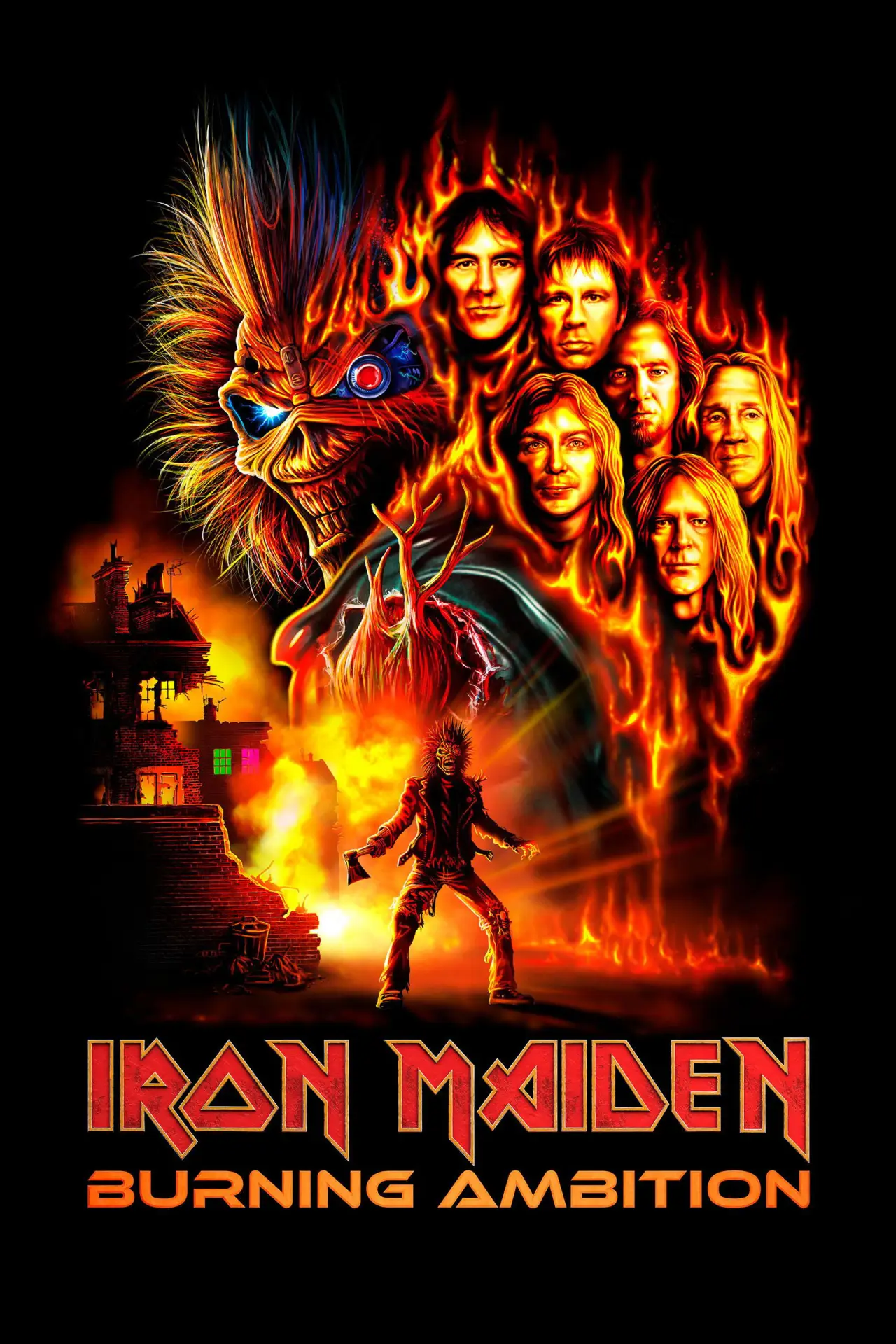 Plakat filmowy "Iron Maiden: Burning Ambition"