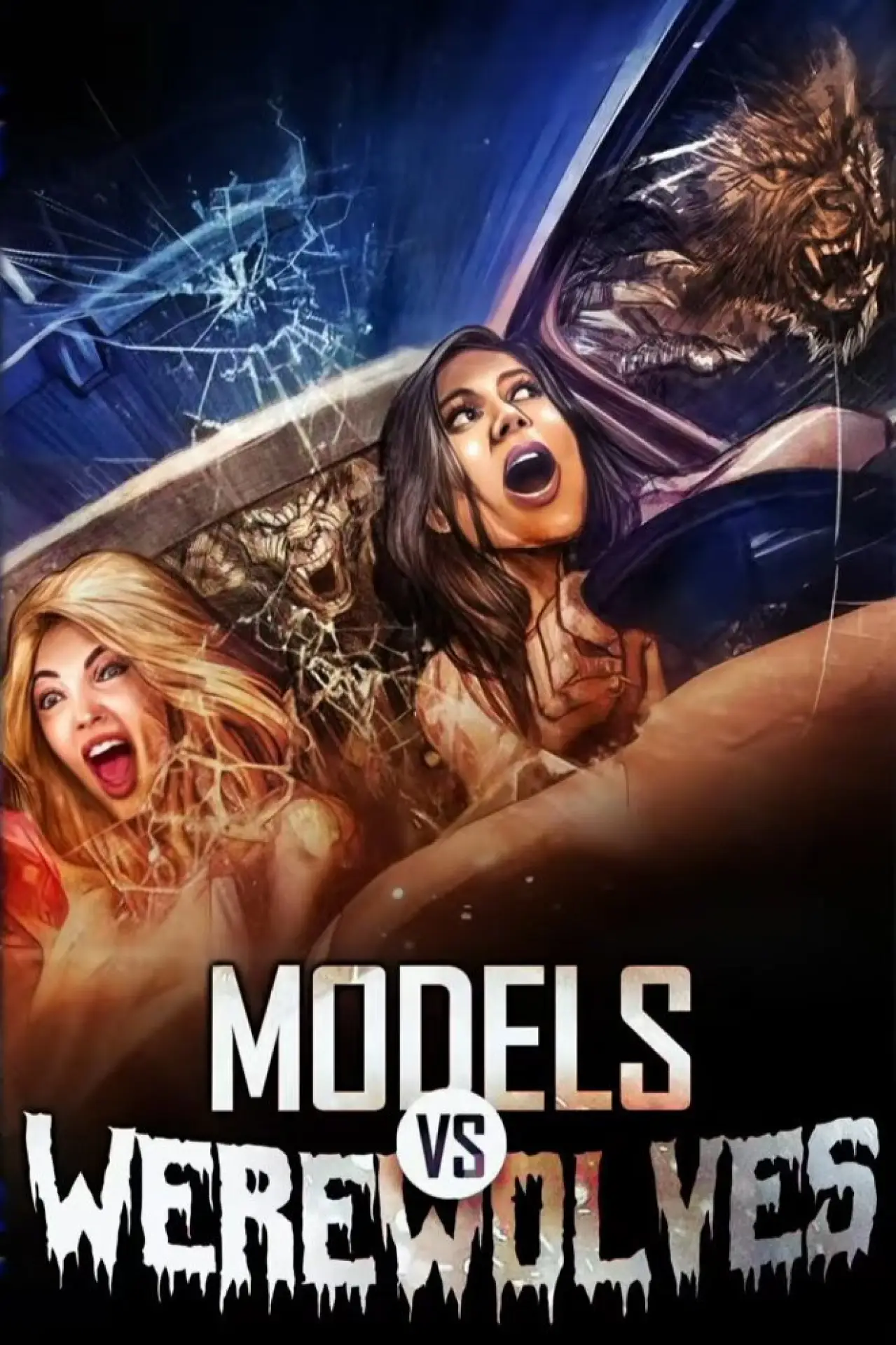 Plakat filmowy "Models vs. Werewolves"