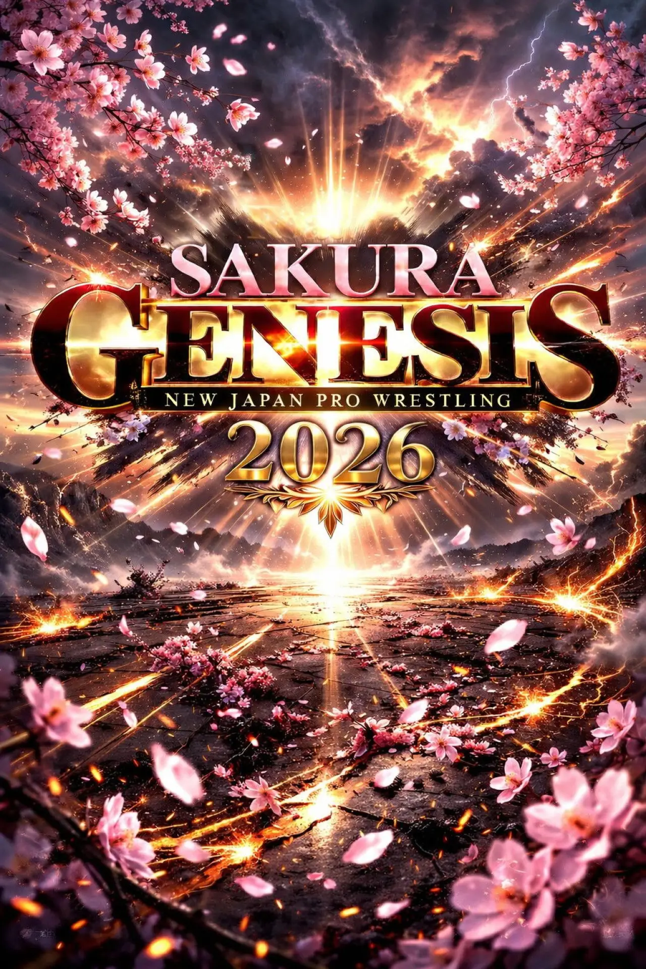 Plakat filmowy "NJPW Sakura Genesis 2026"