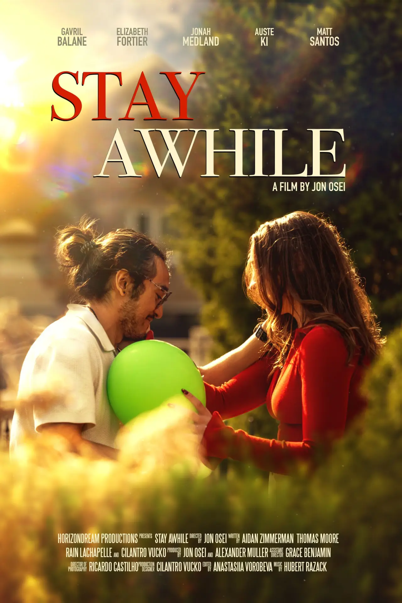 Plakat filmowy "Stay Awhile"