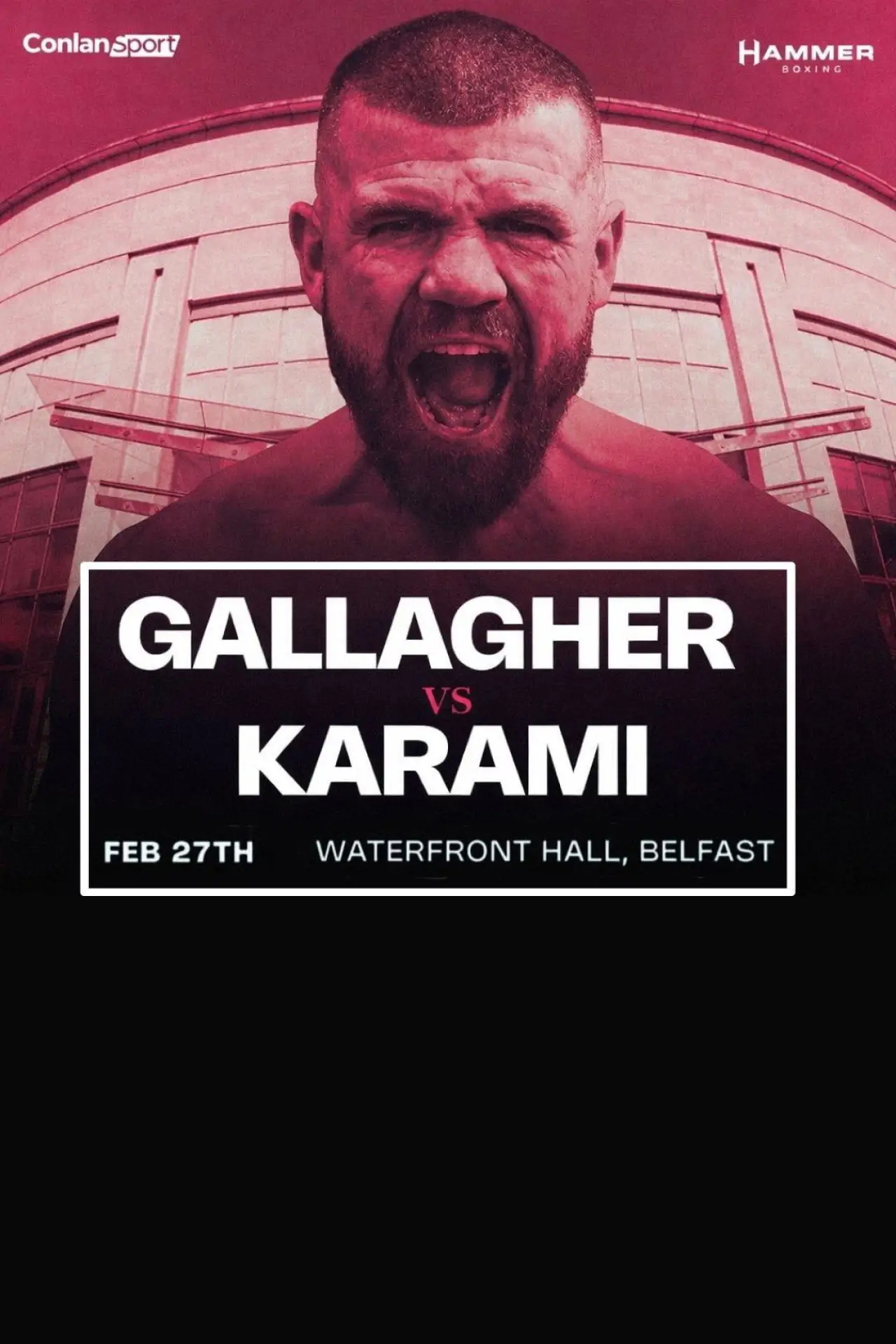 Plakat filmowy "Paddy Gallagher vs. Bahadur Karami"