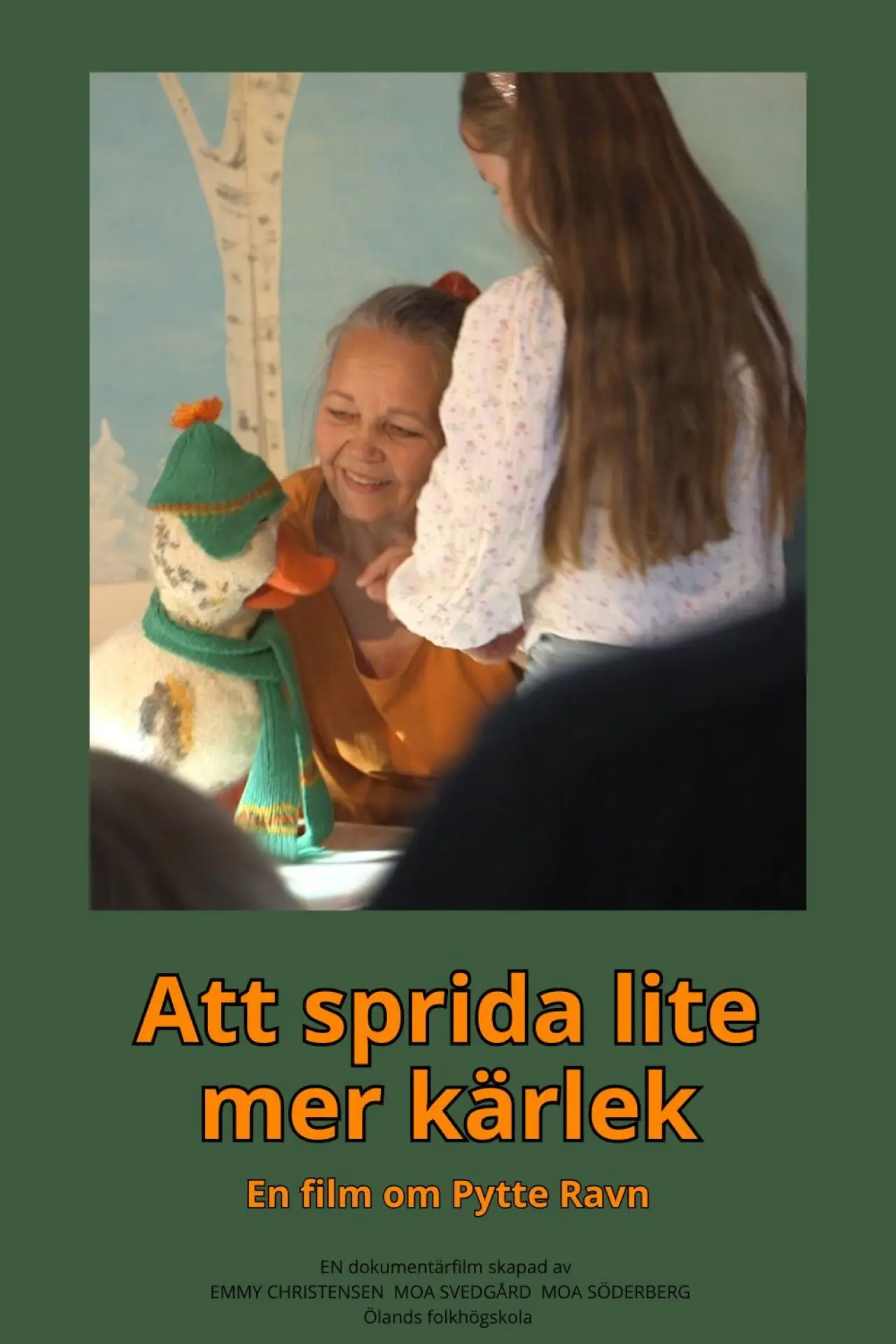 Plakat filmowy "Att sprida lite mer kärlek – en film om Pytte Ravn"