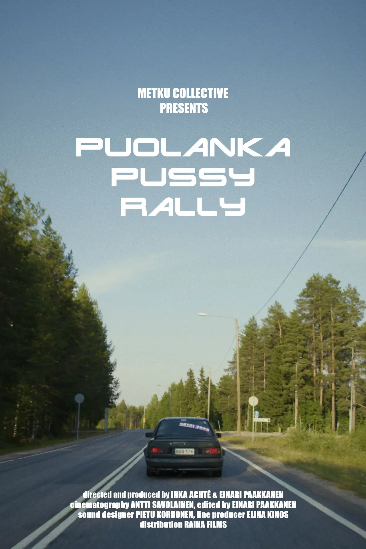 Plakat filmowy "Puolanka Pussy Rally"