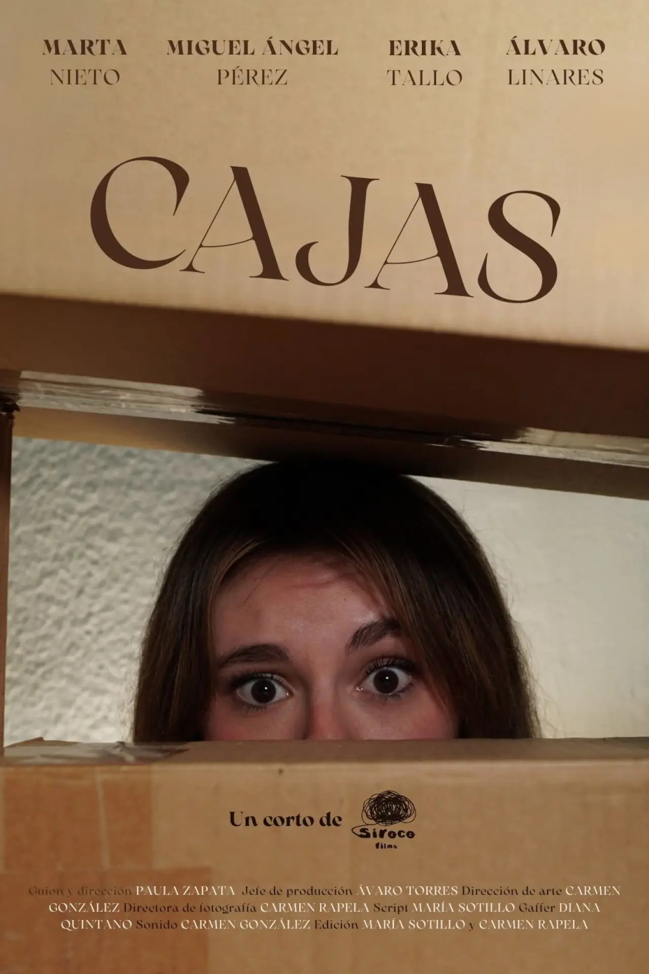 Plakat filmowy "Cajas"