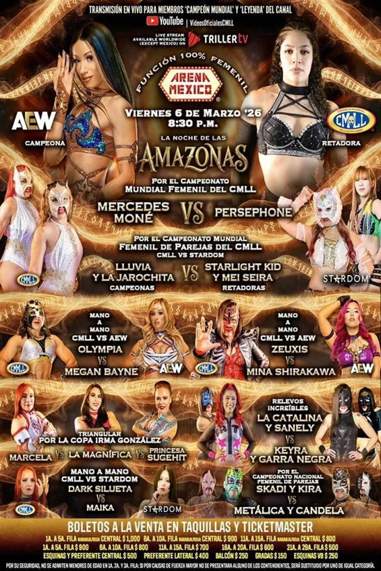 Plakat filmowy "CMLL: The Night of The Amazonas 2026"