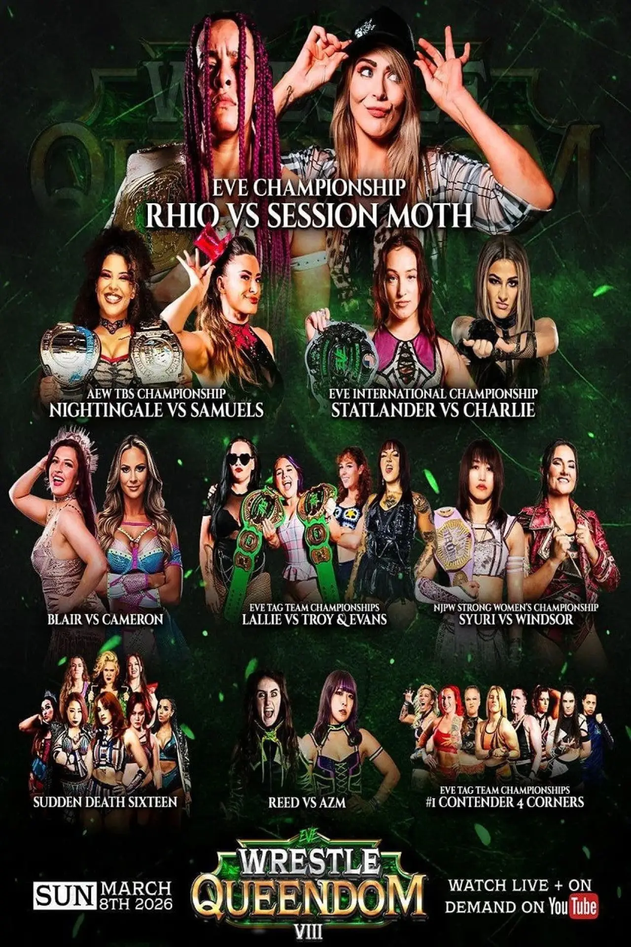 Plakat filmowy "EVE 146: Wrestle Queendom VIII"