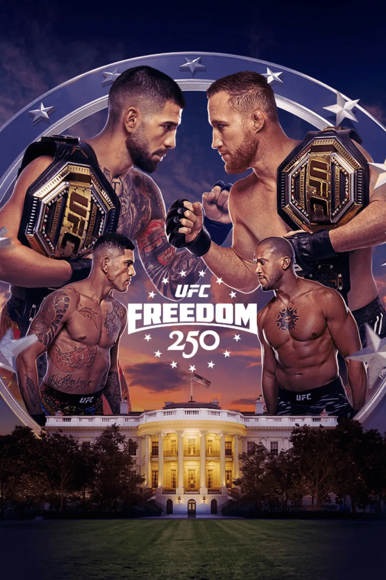 Plakat filmowy "UFC Freedom 250: Topuria vs. Gaethje"