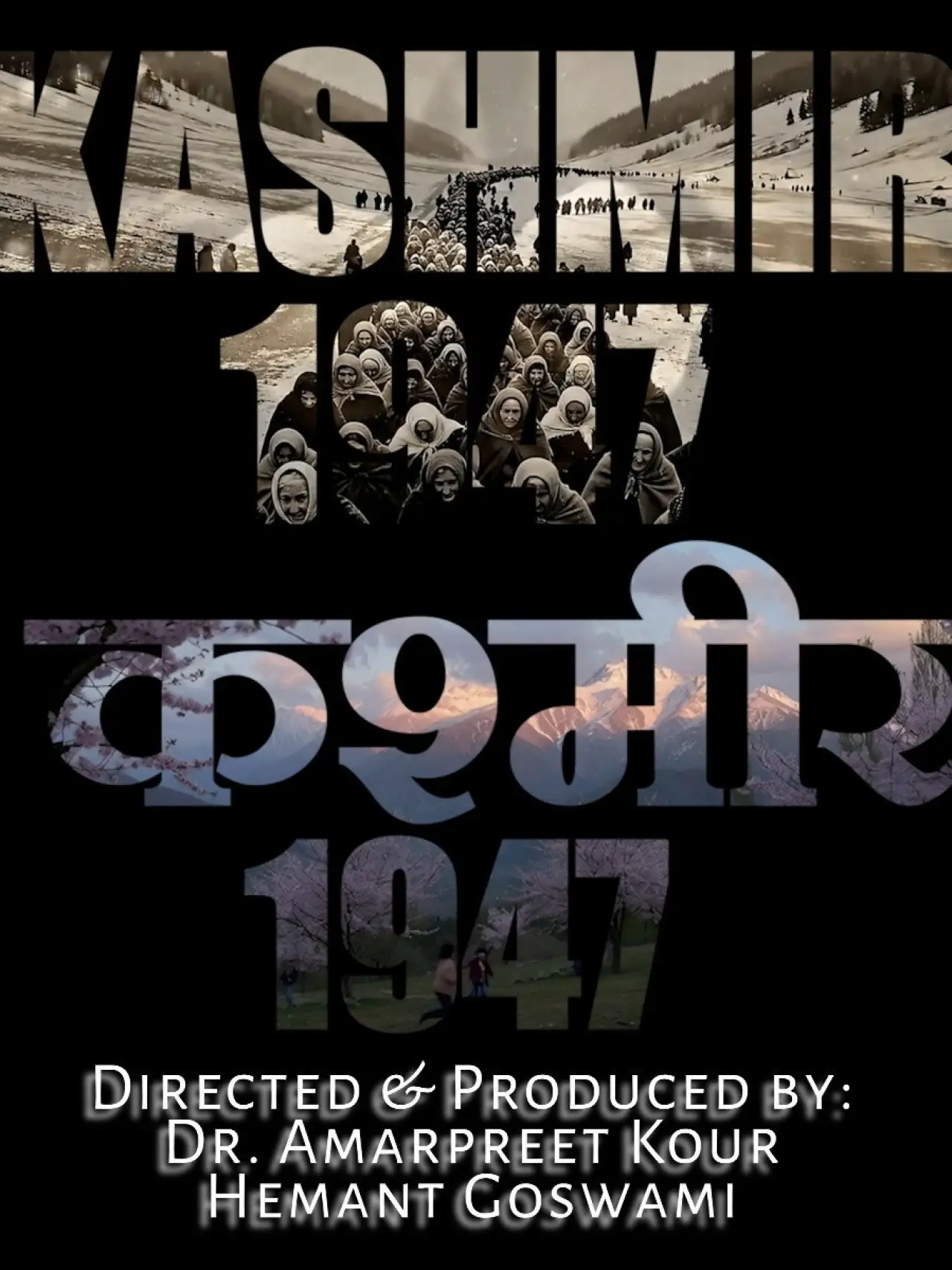 Plakat filmowy "Kashmir 1947"