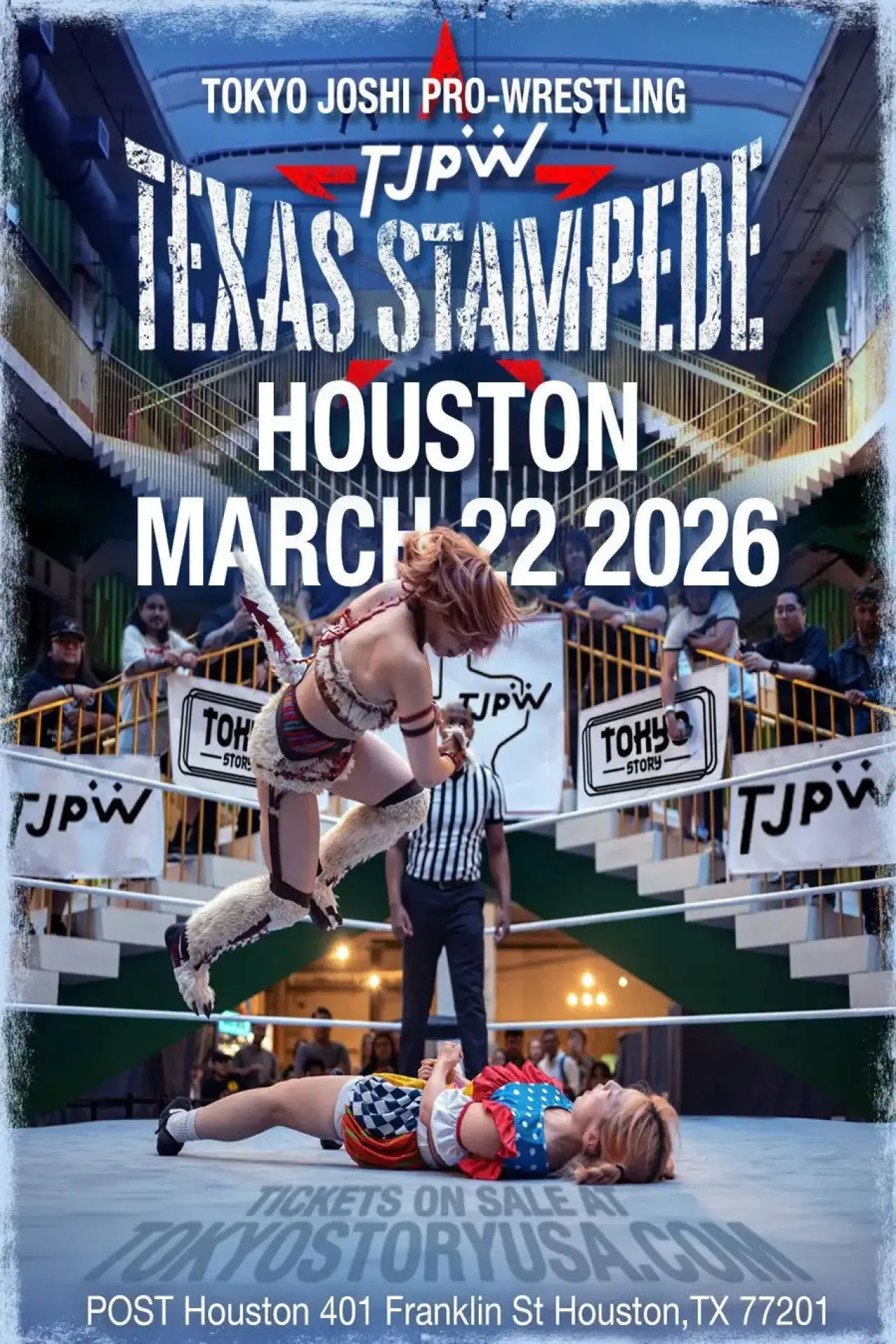 Plakat filmowy "TJPW Texas Stampede in Houston"
