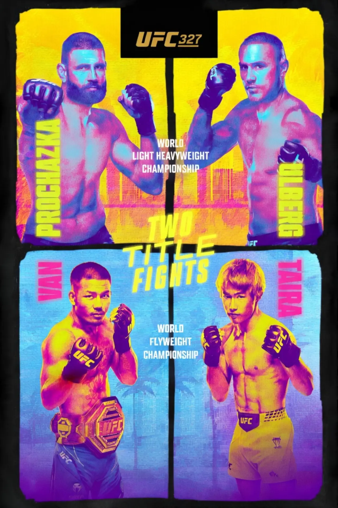 Plakat filmowy "UFC 327: Procházka vs. Ulberg"