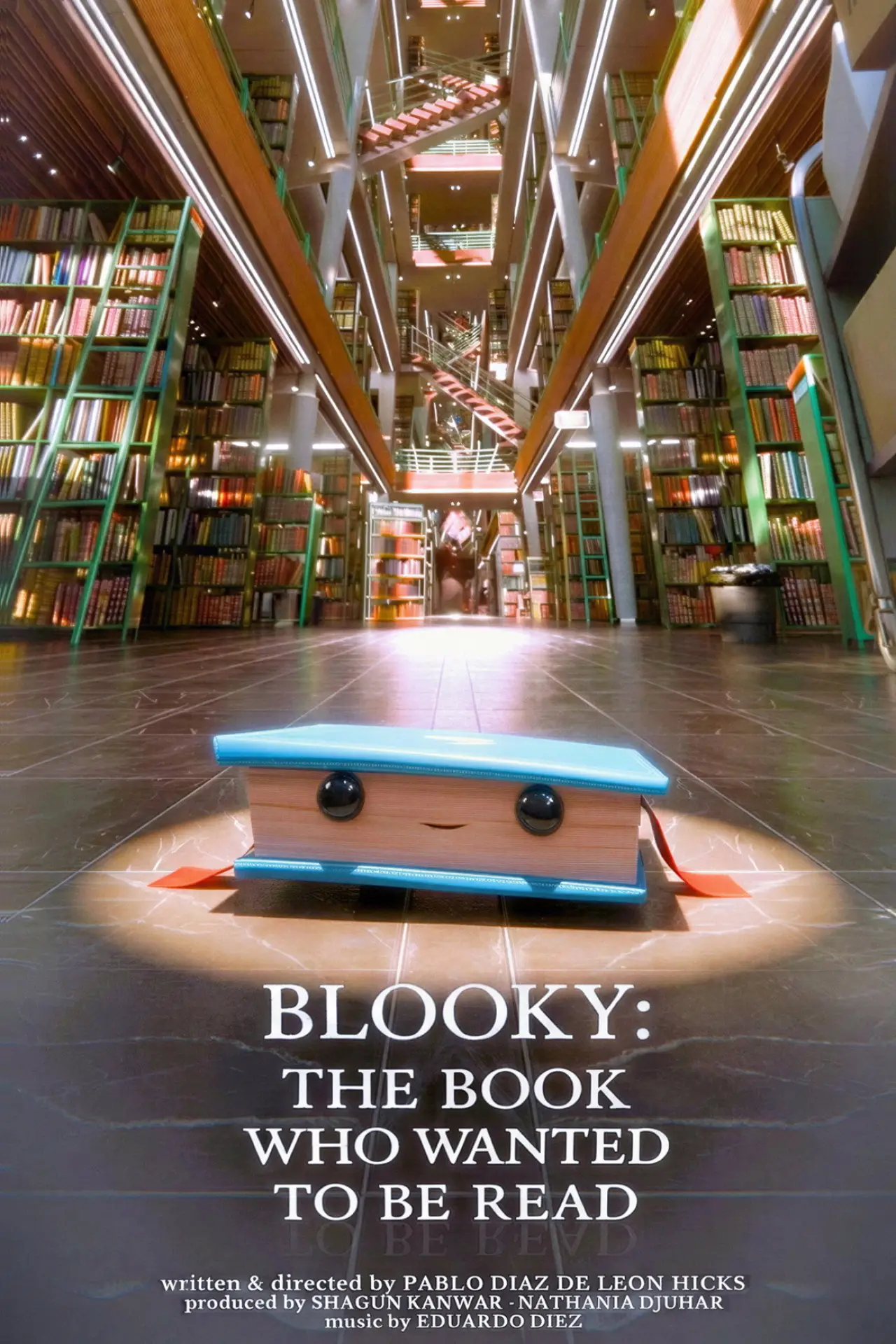 Plakat filmowy "Blooky: The Book Who Wanted To Be Read"