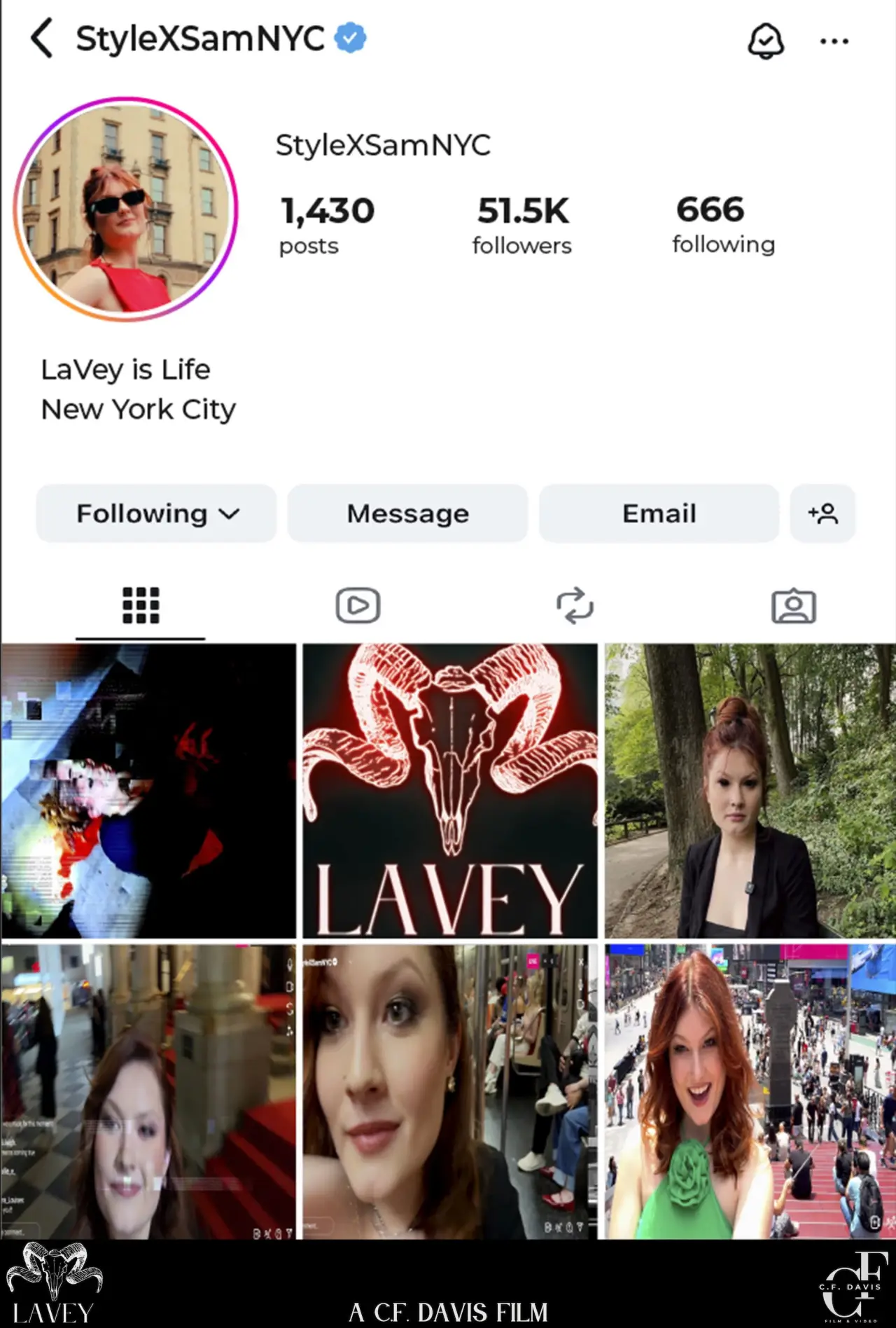 Plakat filmowy "LaVey"