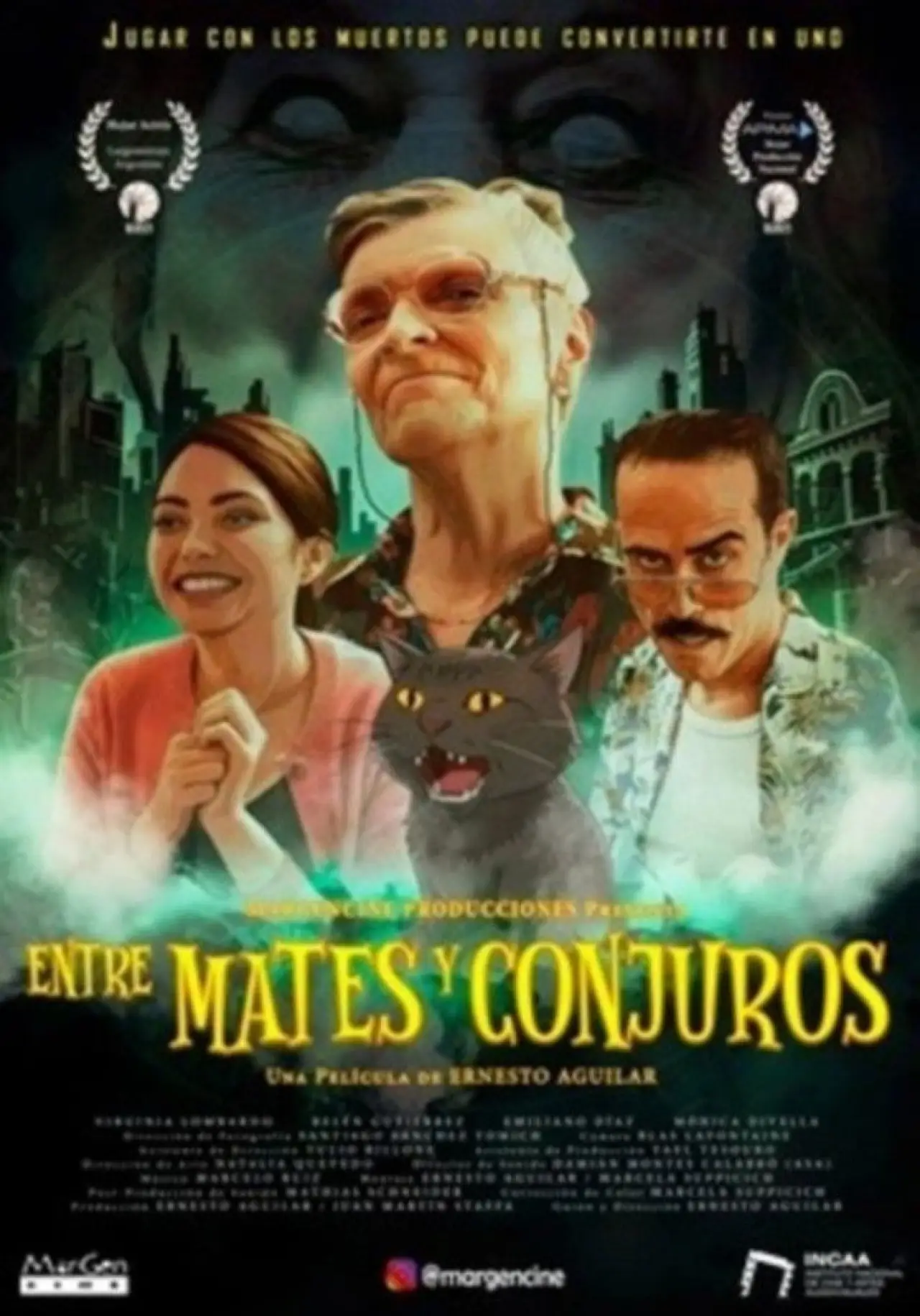 Plakat filmowy "Entre mates y conjuros"