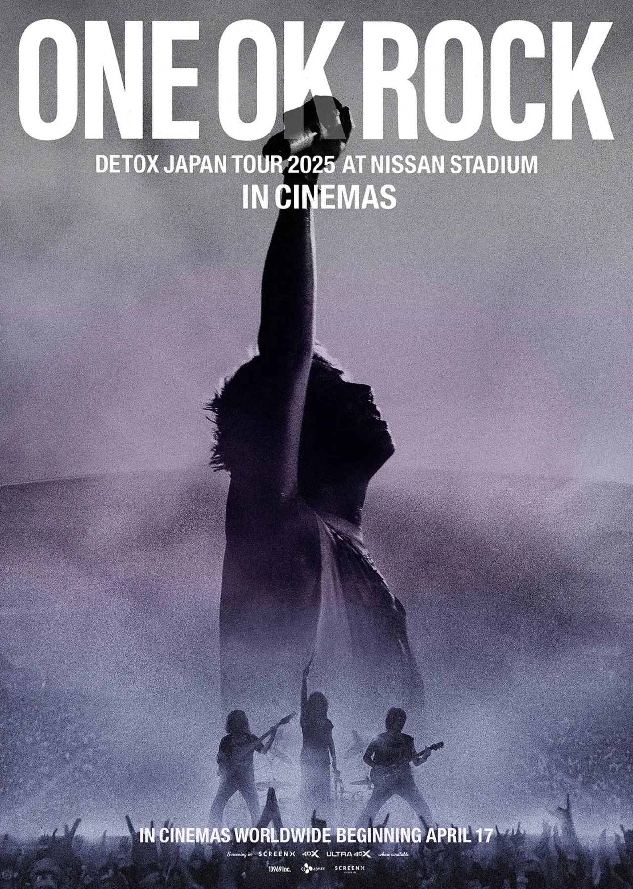 Plakat filmowy "ONE OK ROCK DETOX JAPAN TOUR AT NISSAN STADIUM 2025 IN CINEMAS"