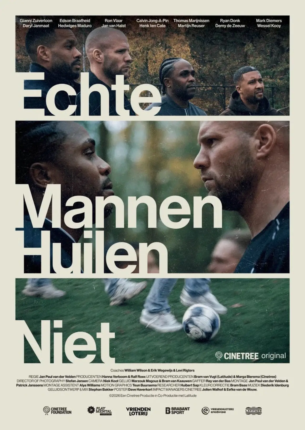 Plakat filmowy "Echte Mannen Huilen Niet"