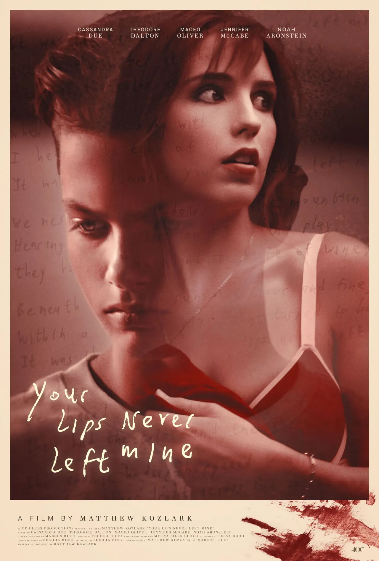 Plakat filmowy "Your Lips Never Left Mine"