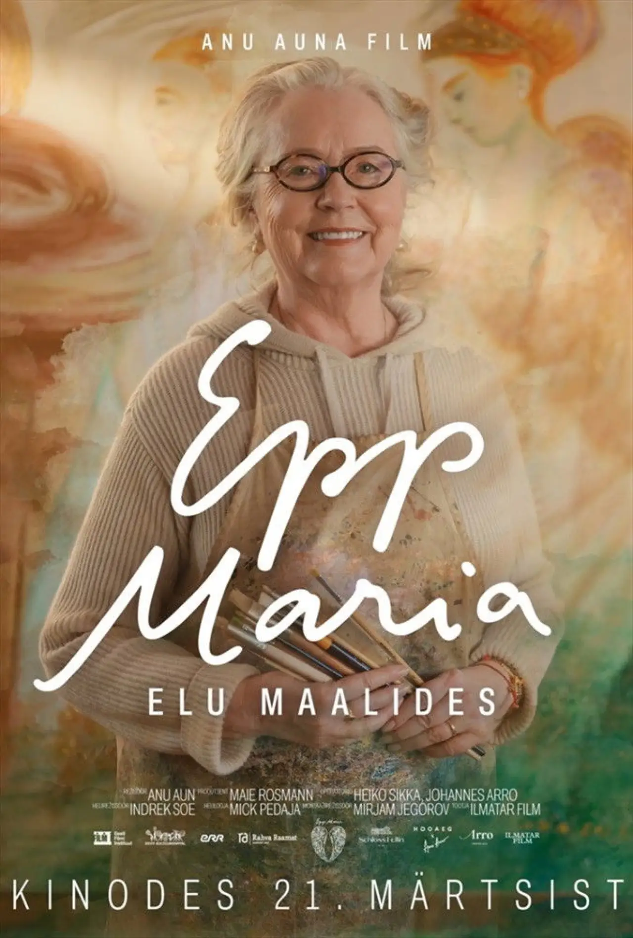 Plakat filmowy "Epp Maria. Elu maalides"
