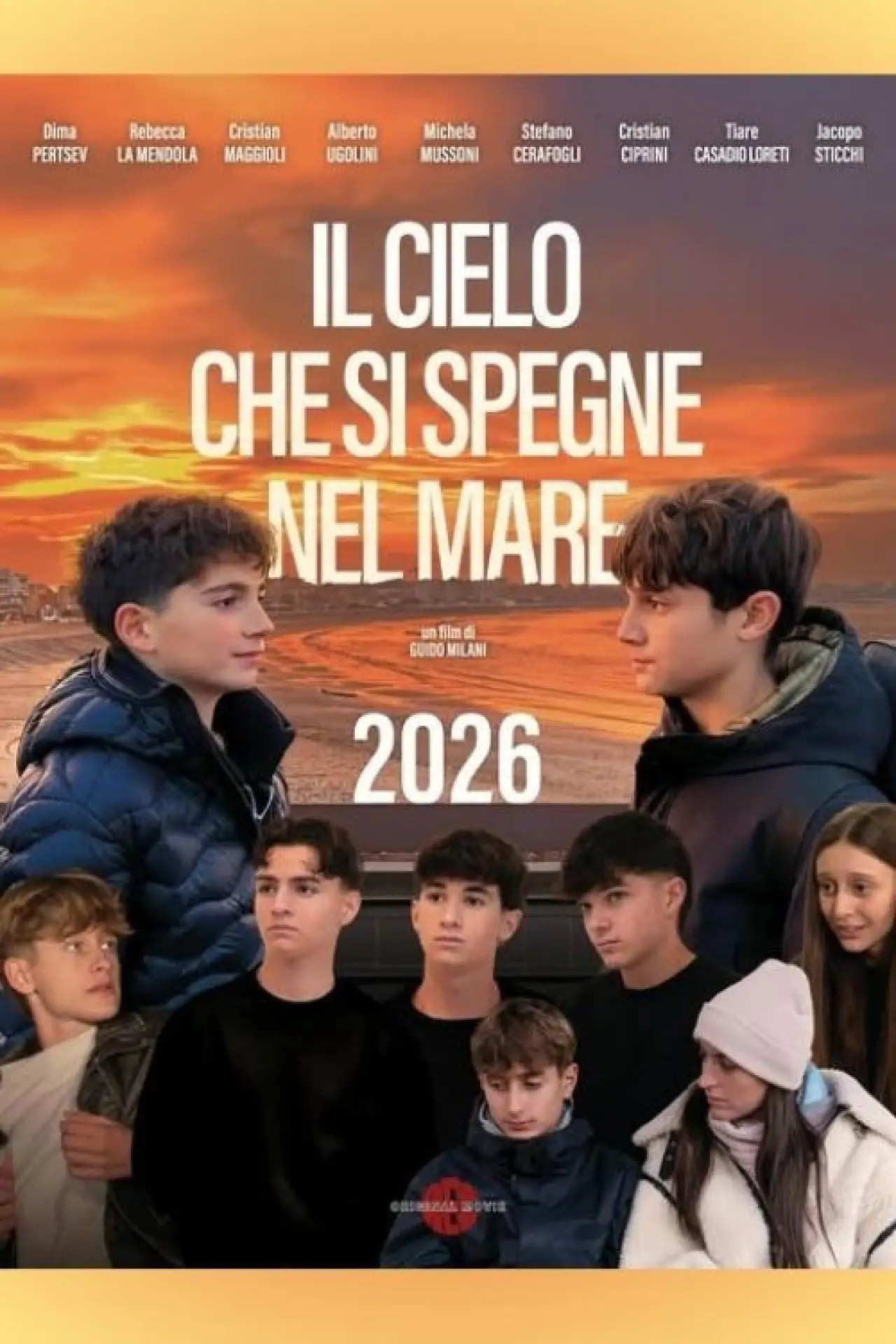 Plakat filmowy "Il cielo che si spegne nel mare"