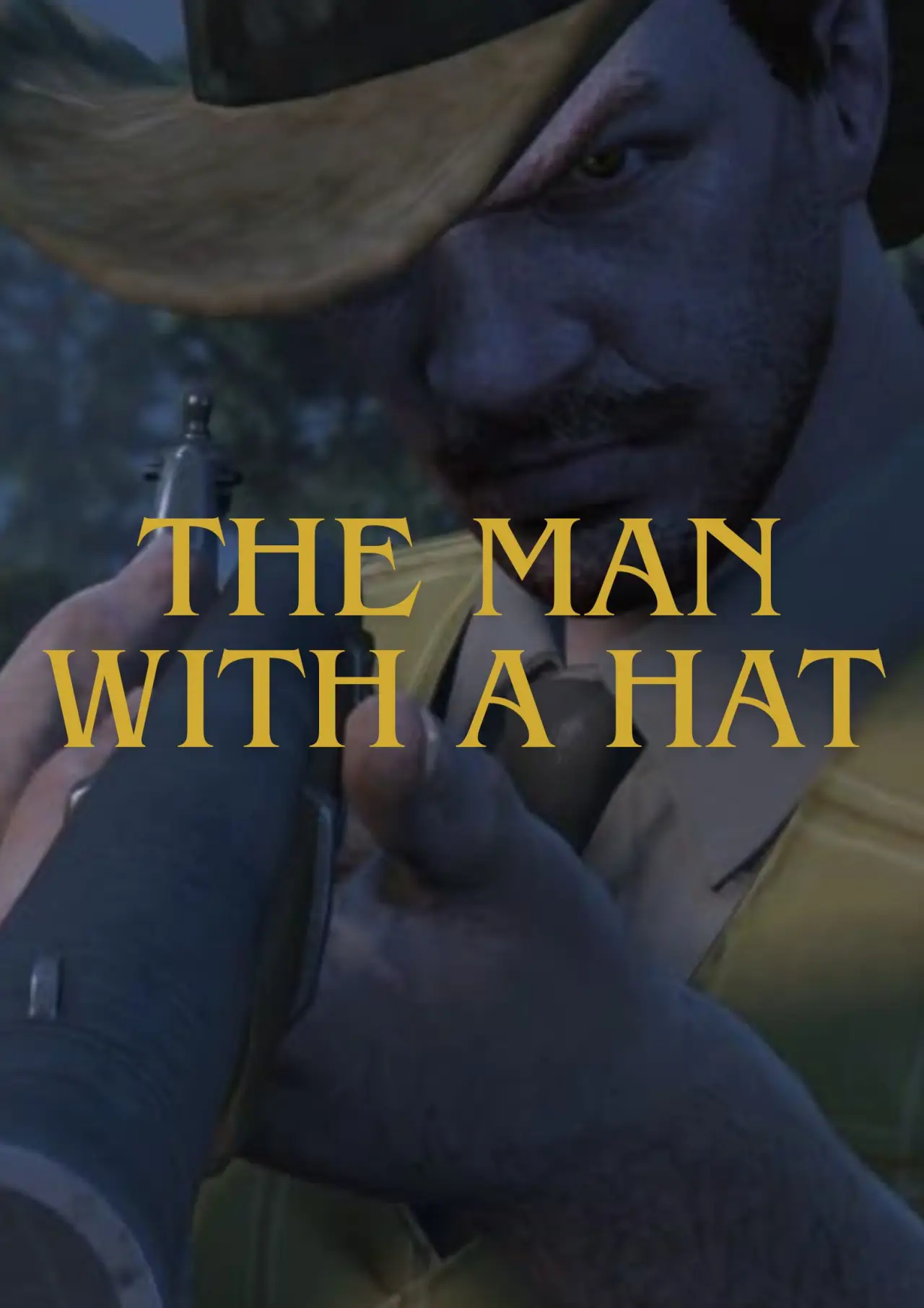Plakat filmowy "The Man with a Hat"