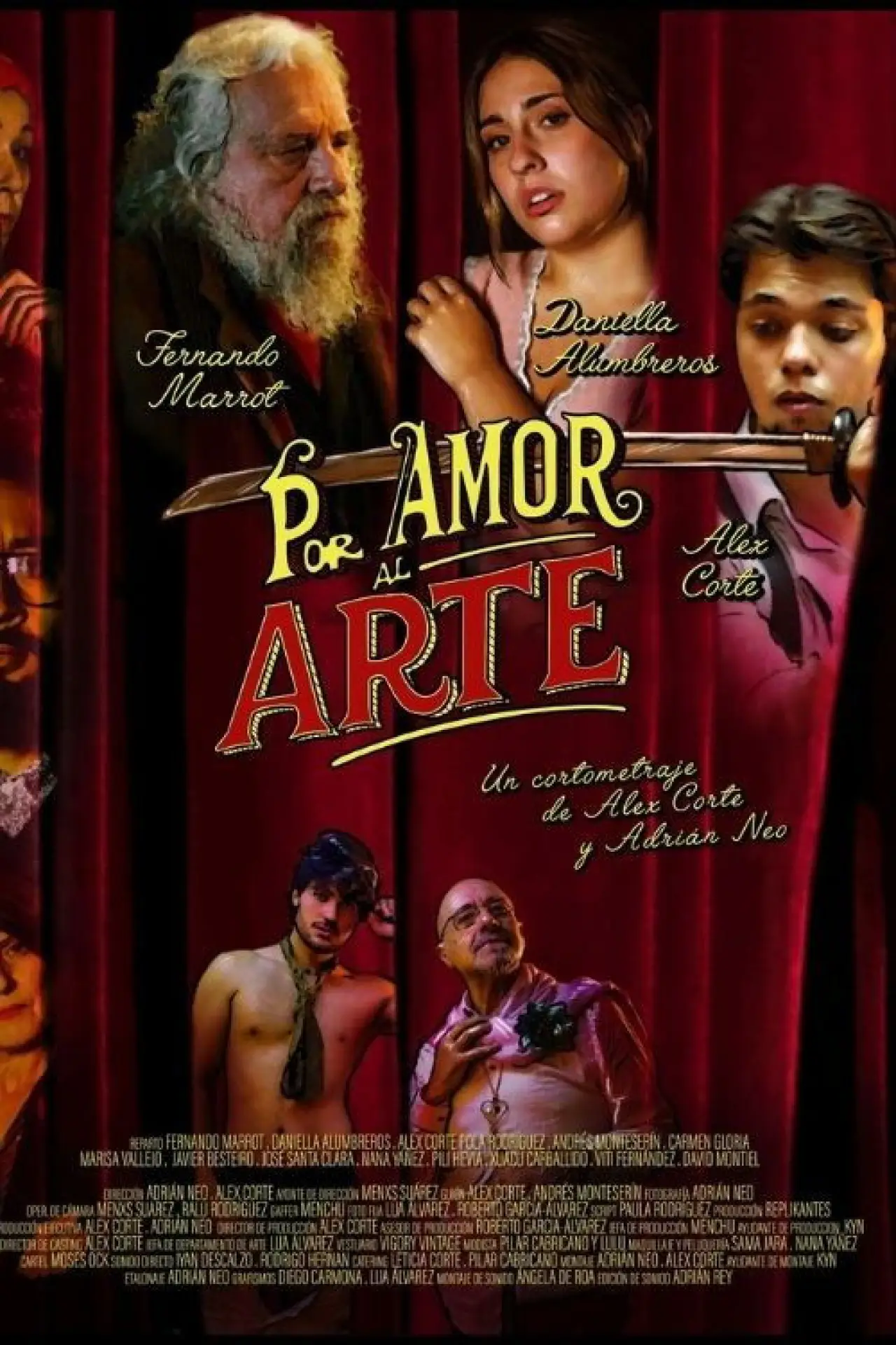 Plakat filmowy "Por amor al arte"