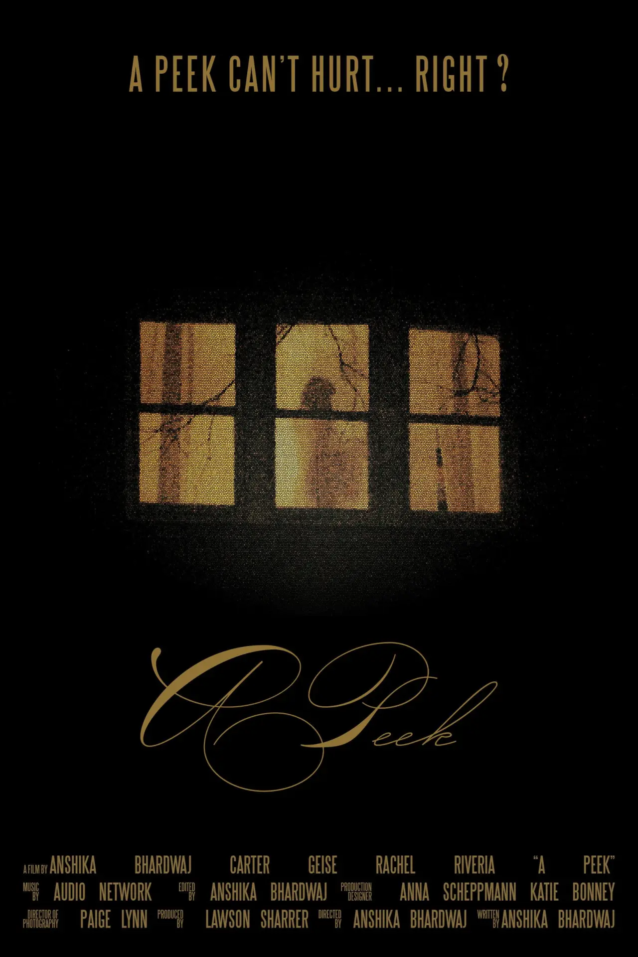 Plakat filmowy "A Peek"