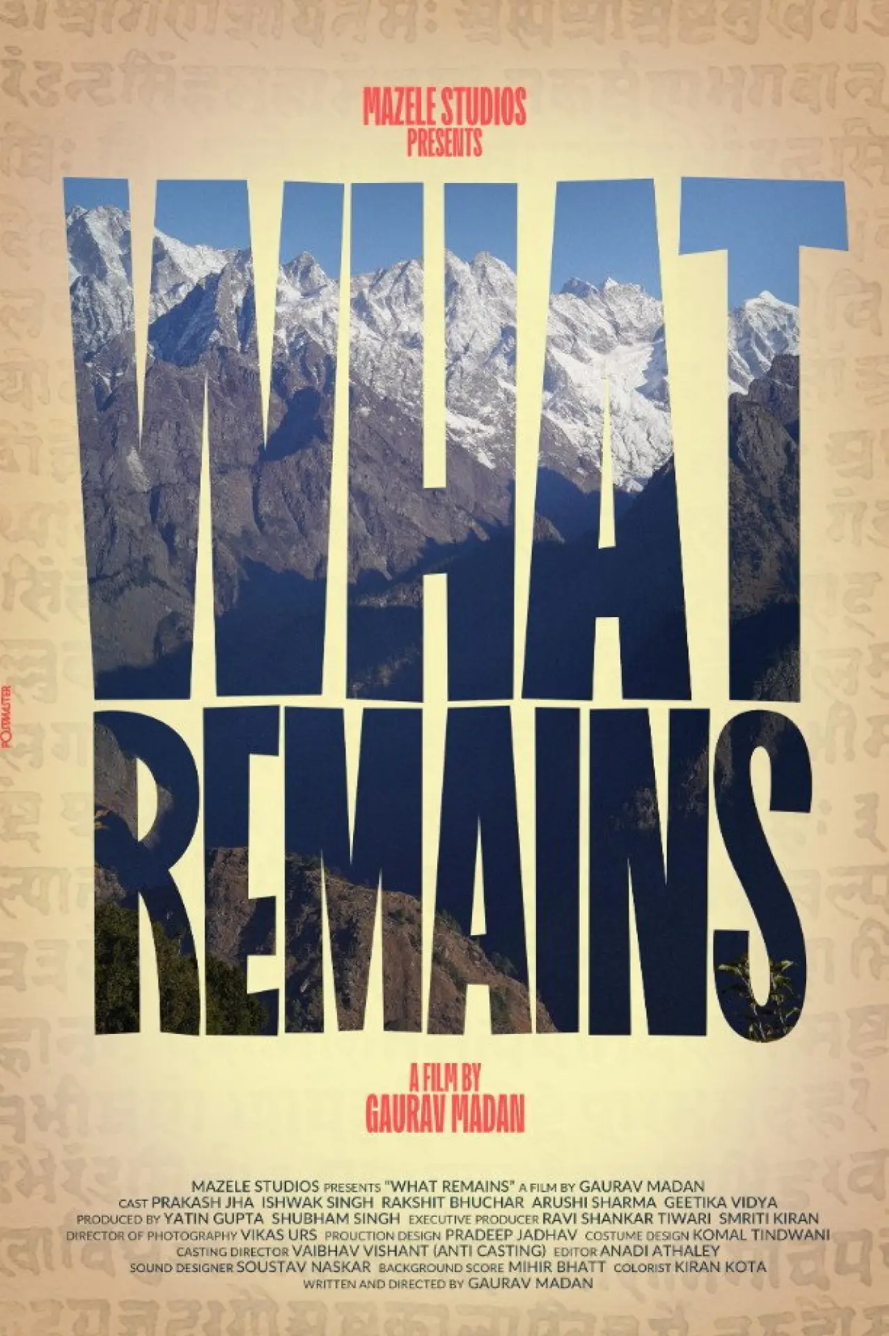 Plakat filmowy "What Remains"