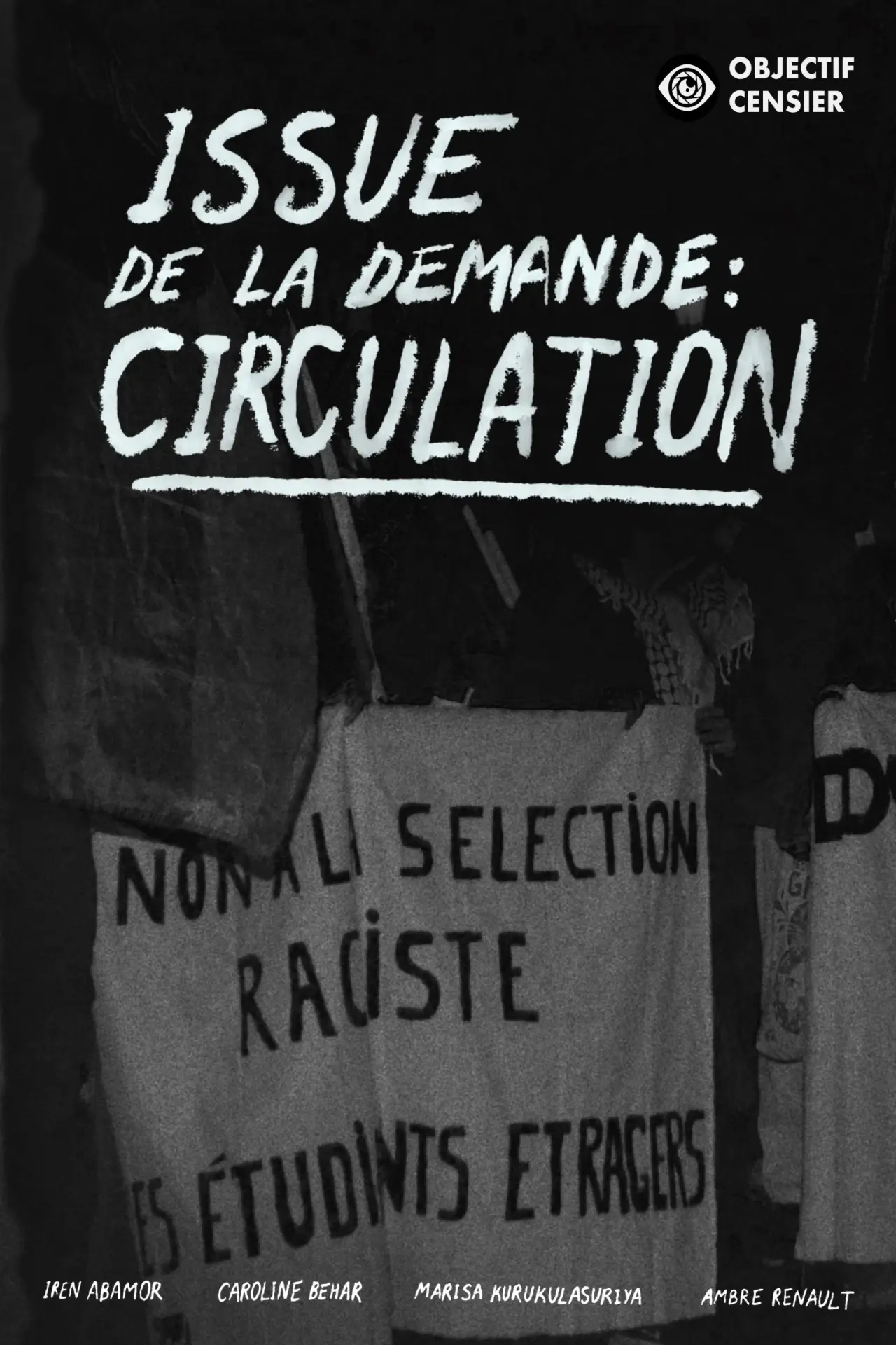 Plakat filmowy "Issue de la demande : Circulation"
