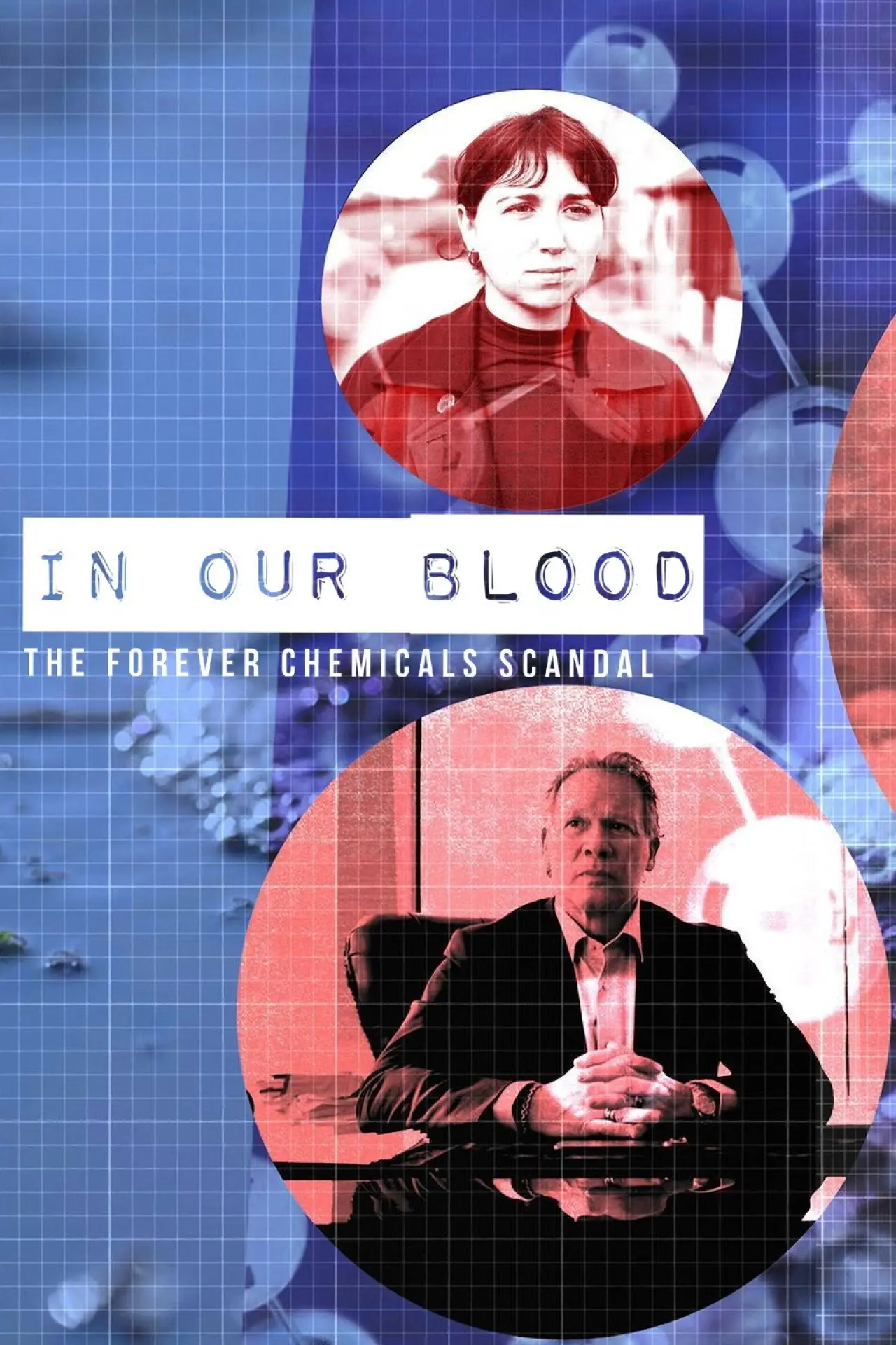 Plakat filmowy "In Our Blood: The Forever Chemicals Scandal"