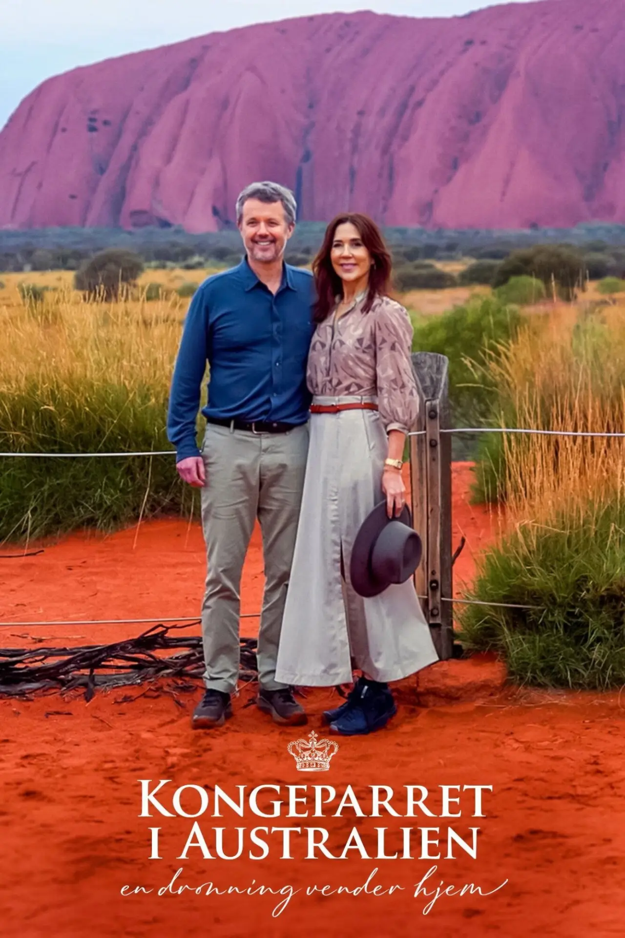 Plakat filmowy "Kongeparret i Australien – en dronning vender hjem"