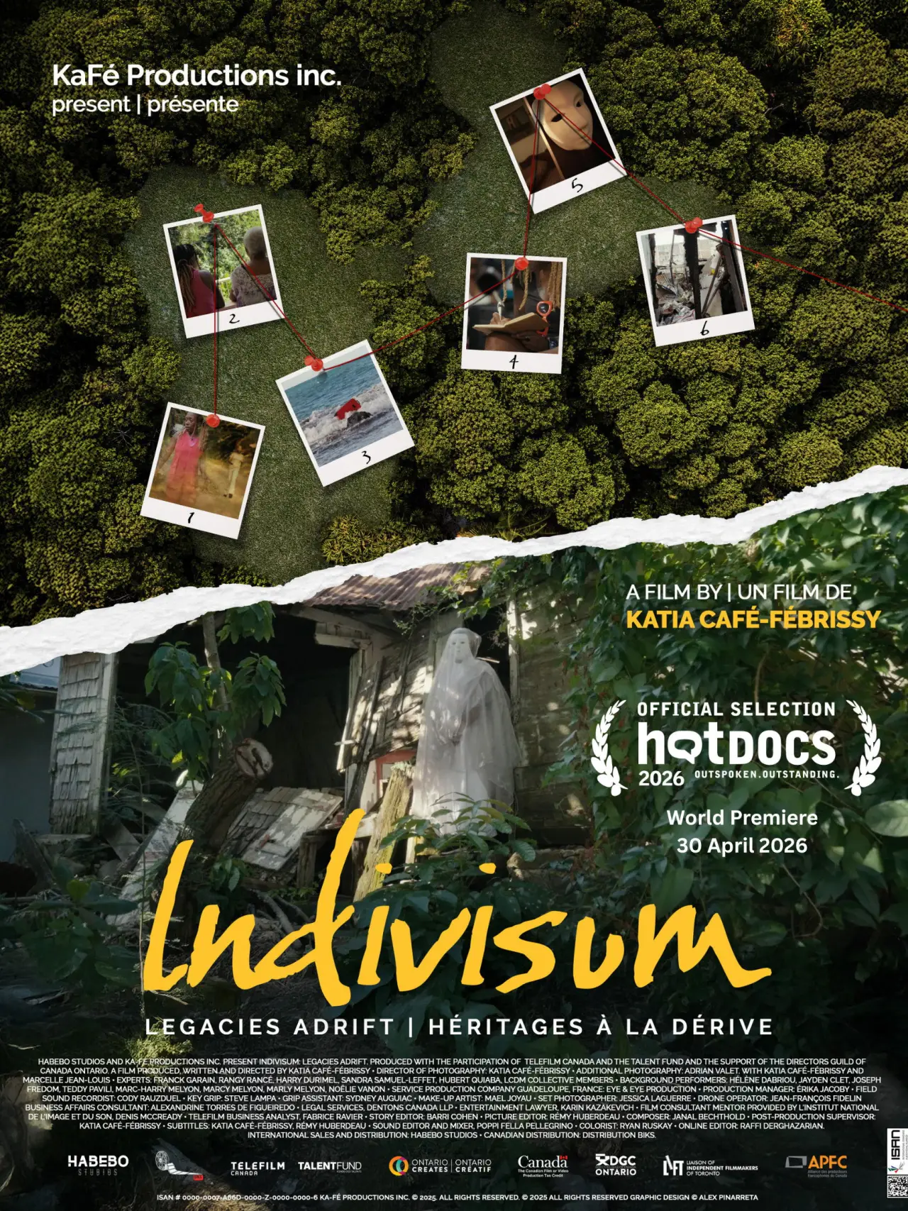 Plakat filmowy "INDIVISUM: Héritages à la dérive"