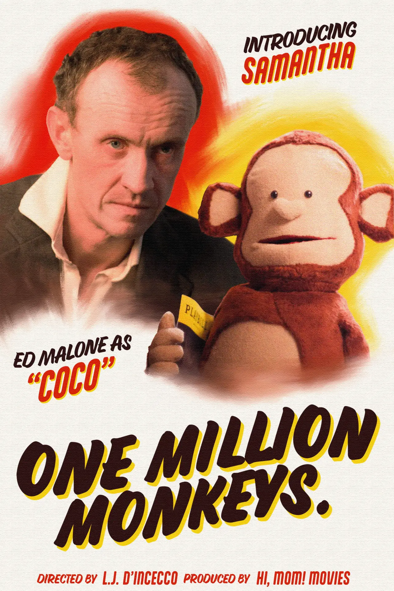 Plakat filmowy "ONE MILLION MONKEYS."