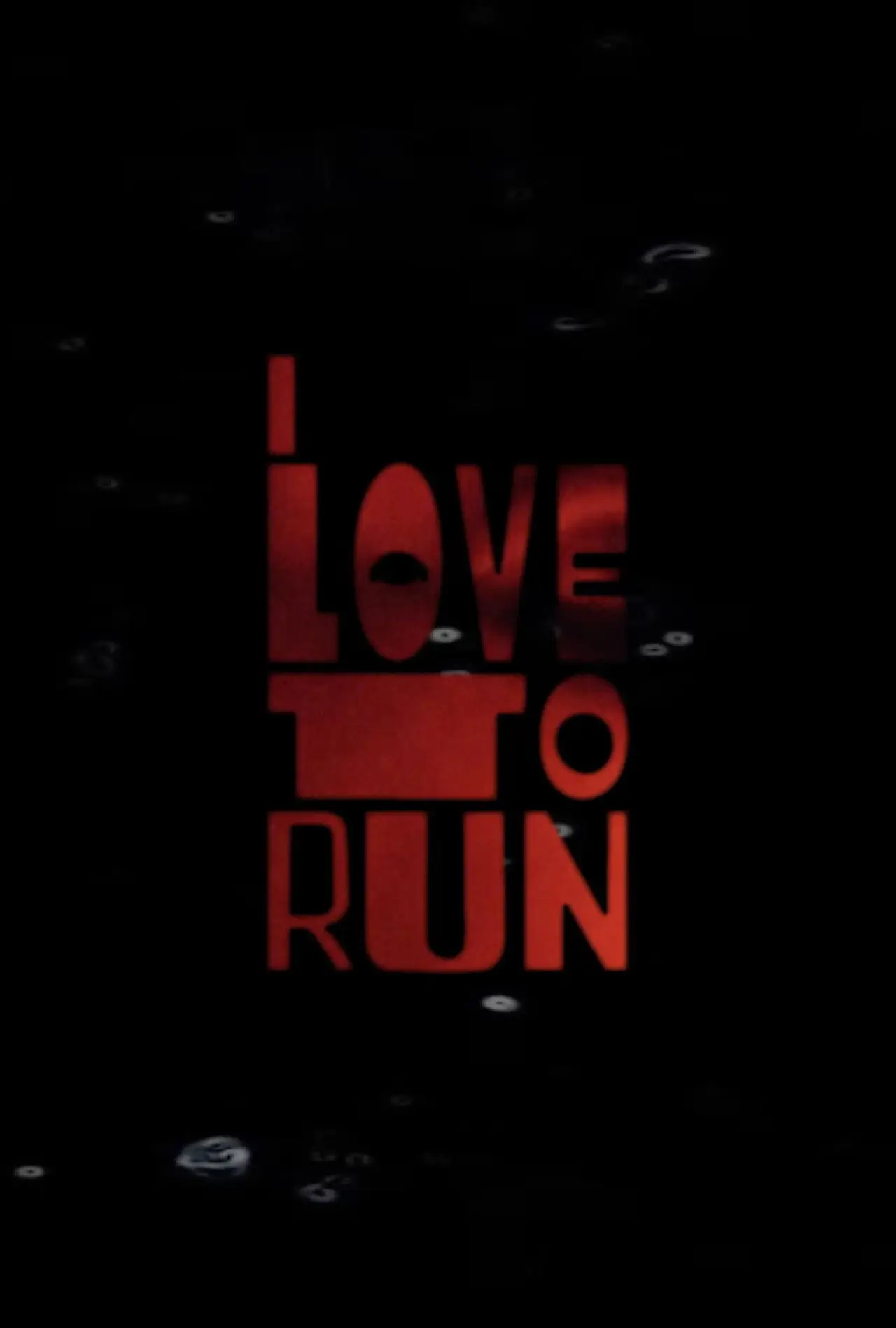 Plakat filmowy "I LOVE TO RUN"