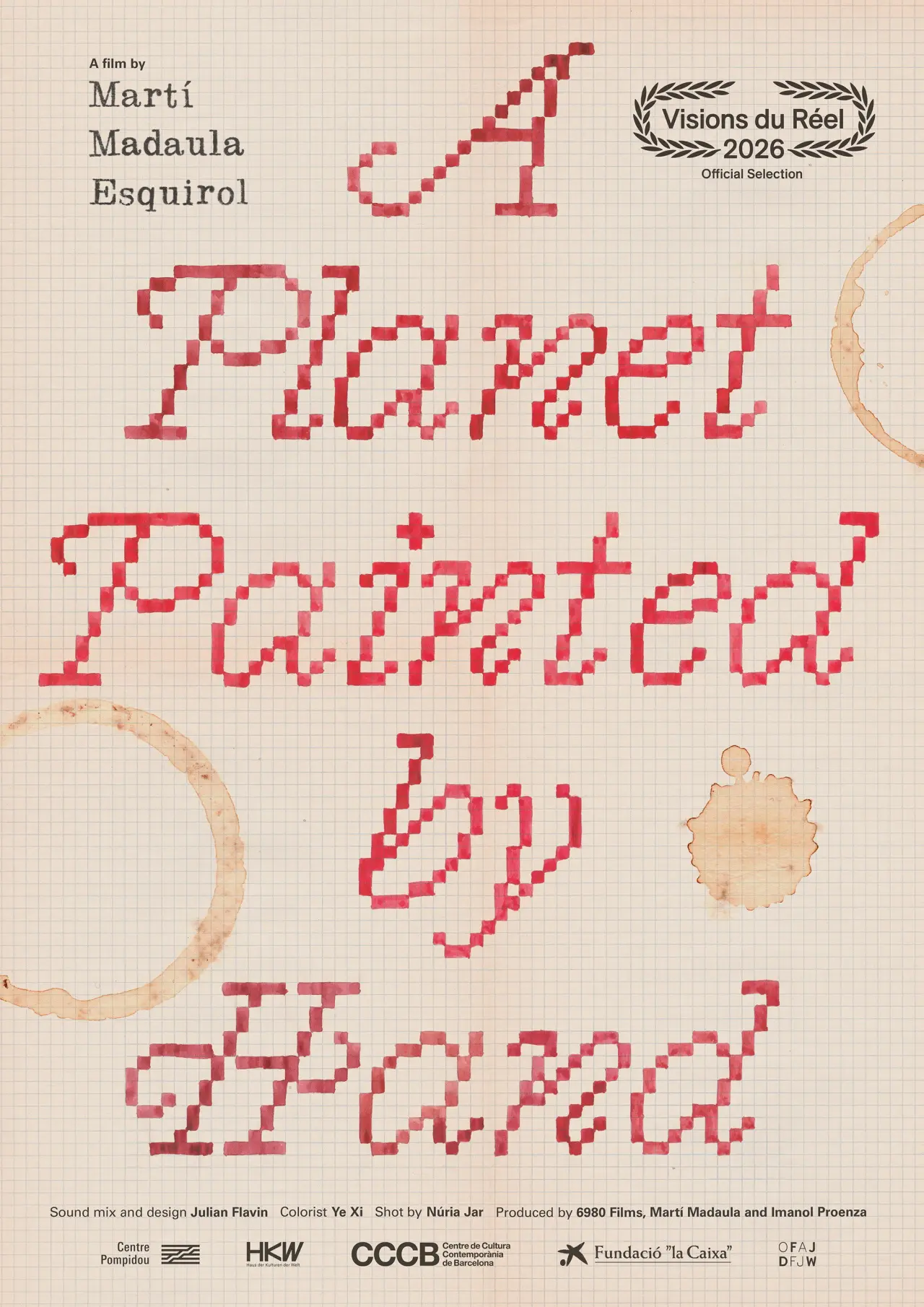 Plakat filmowy "A Planet Painted by Hand"