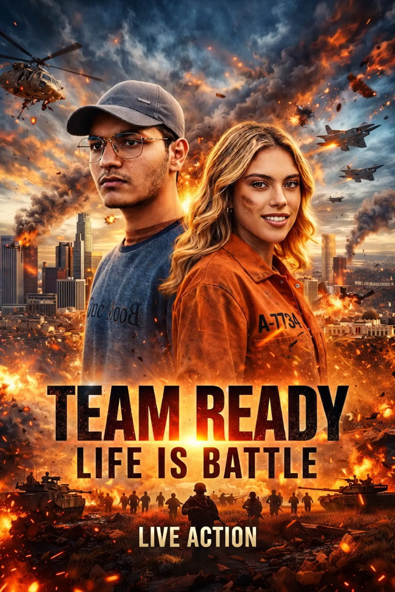Plakat filmowy "TEAM READY : LIFE IS BATTLE"