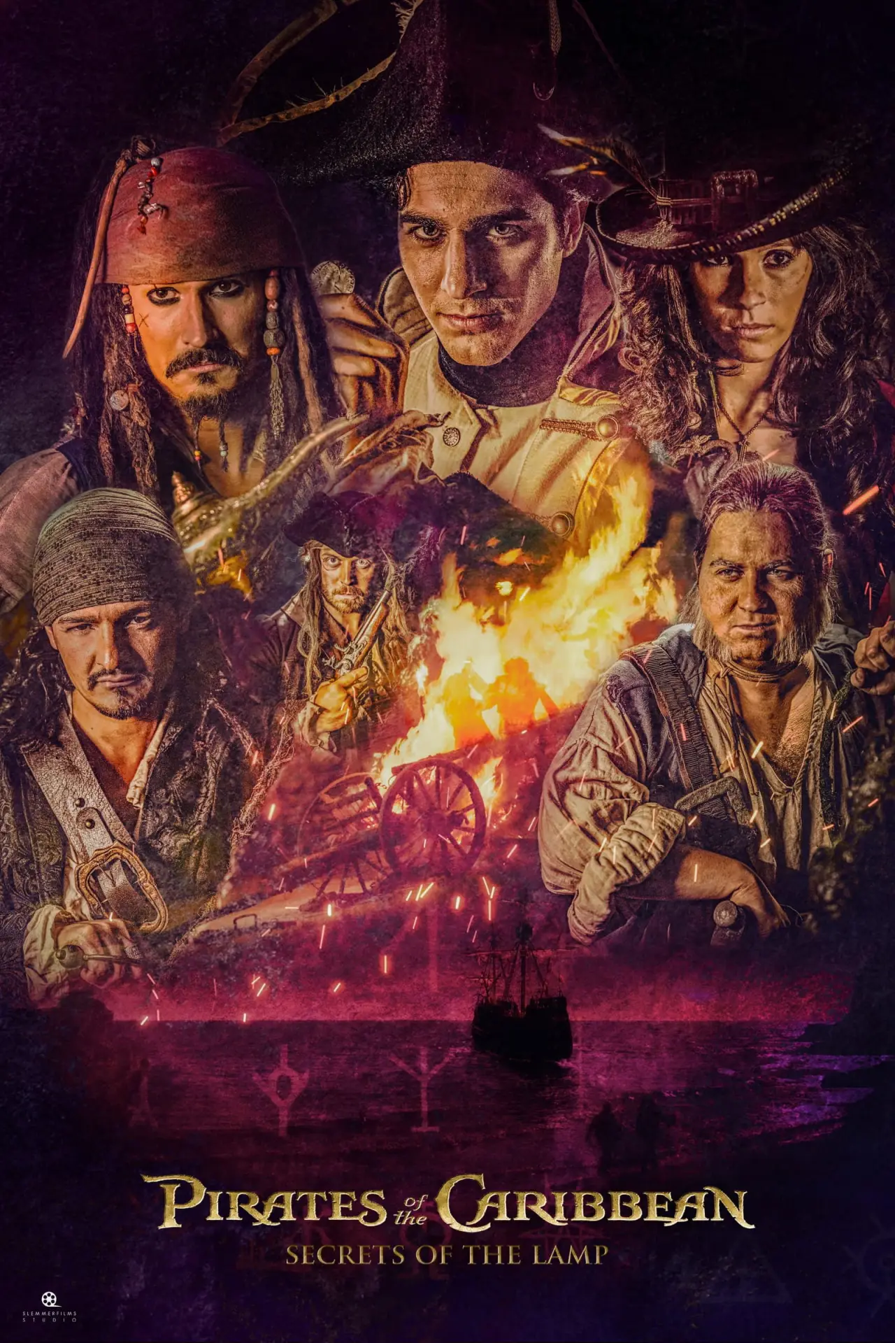 Plakat filmowy "A Karib-tenger kalózai: A lámpás titka"