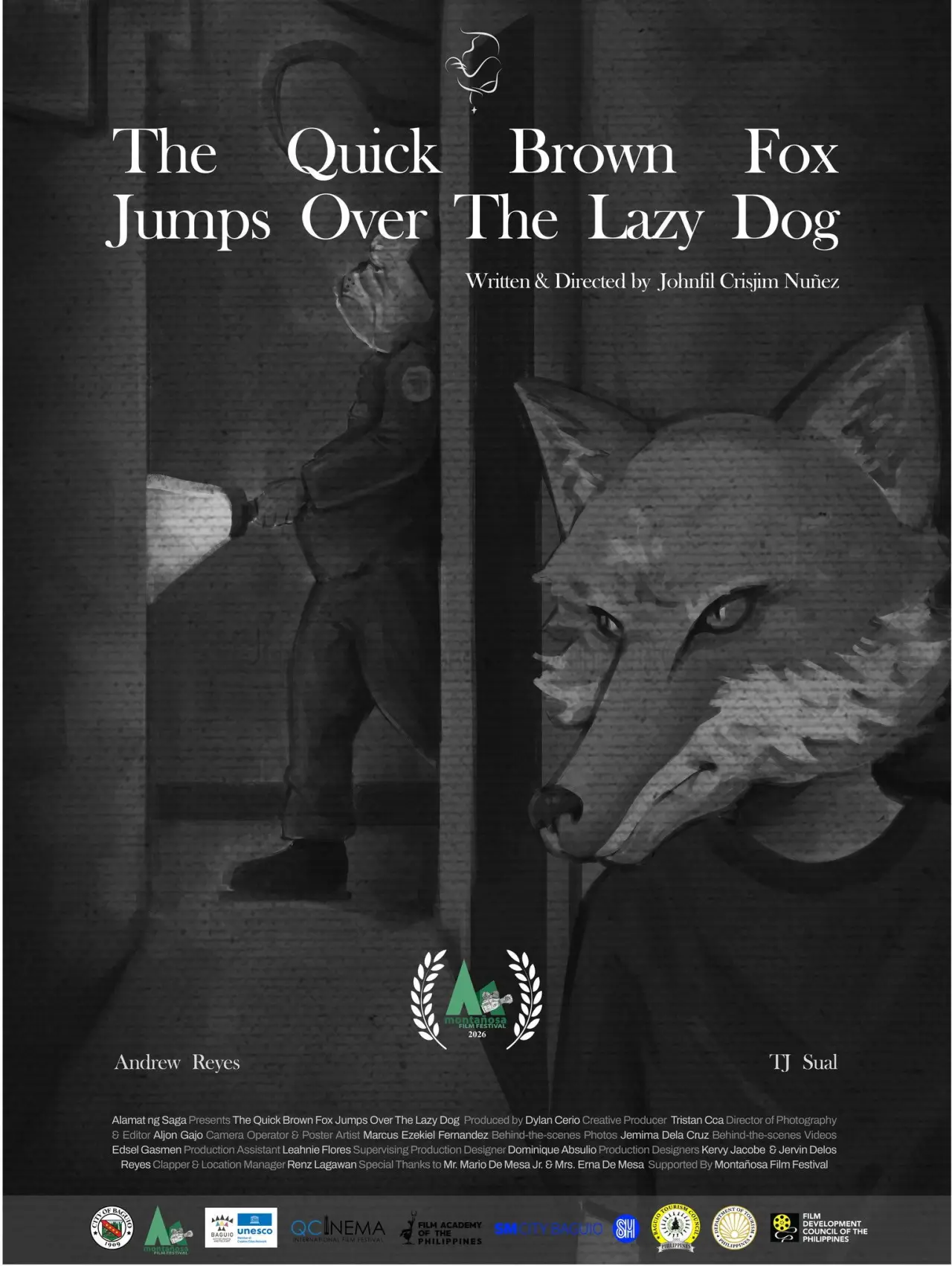 Plakat filmowy "The Quick Brown Fox Jumps Over the Lazy Dog"