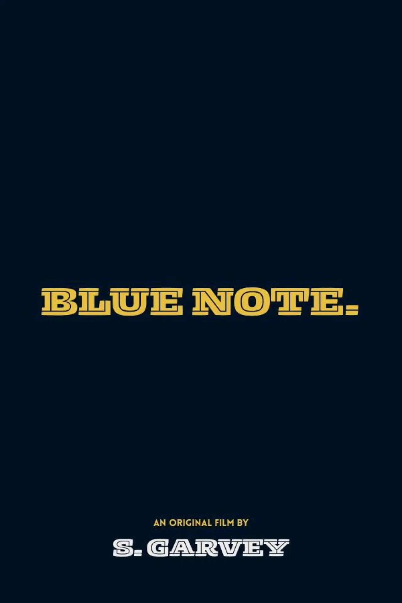 Plakat filmowy "Blue Note"