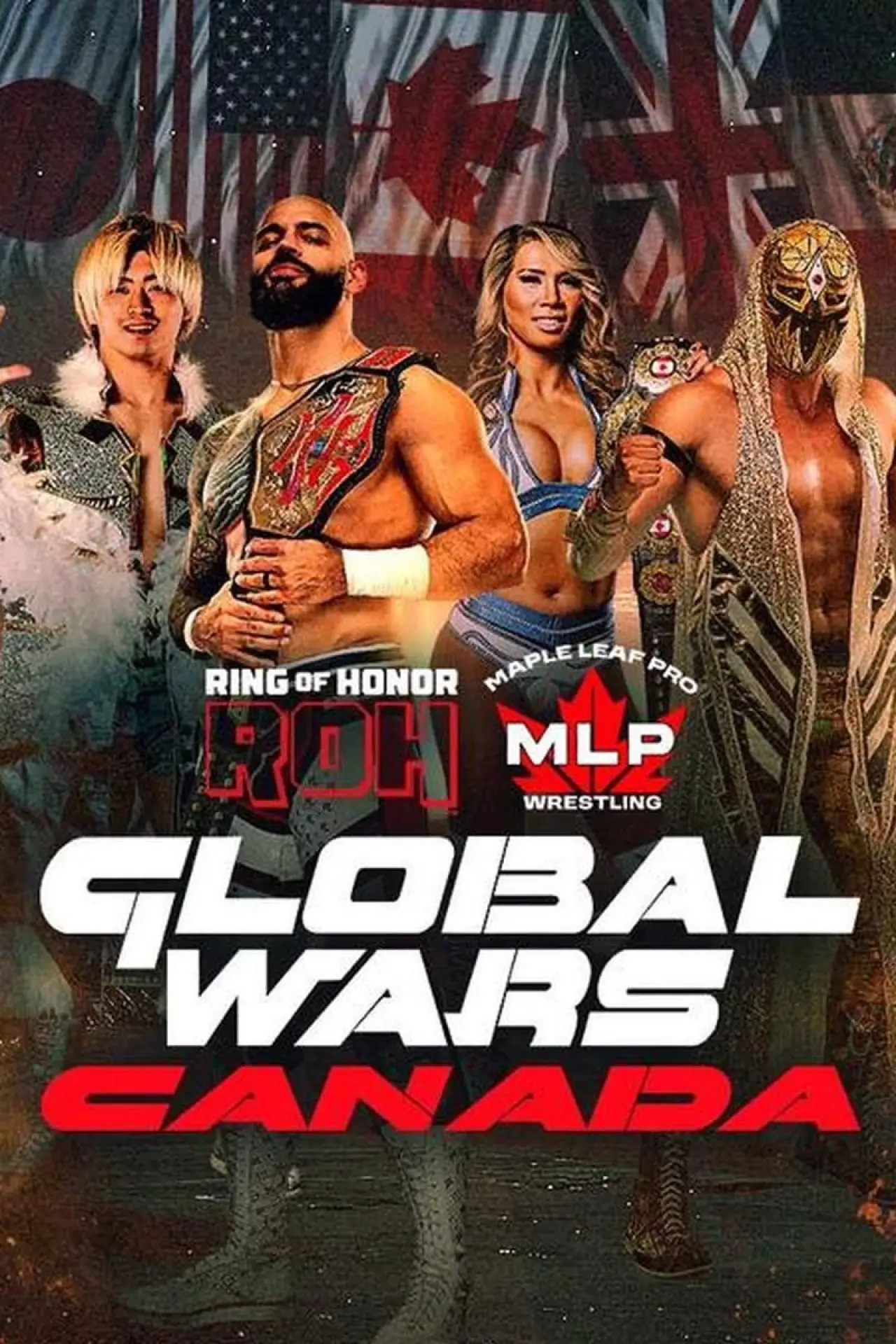 Plakat filmowy "ROH x MLP Global Wars Canada"