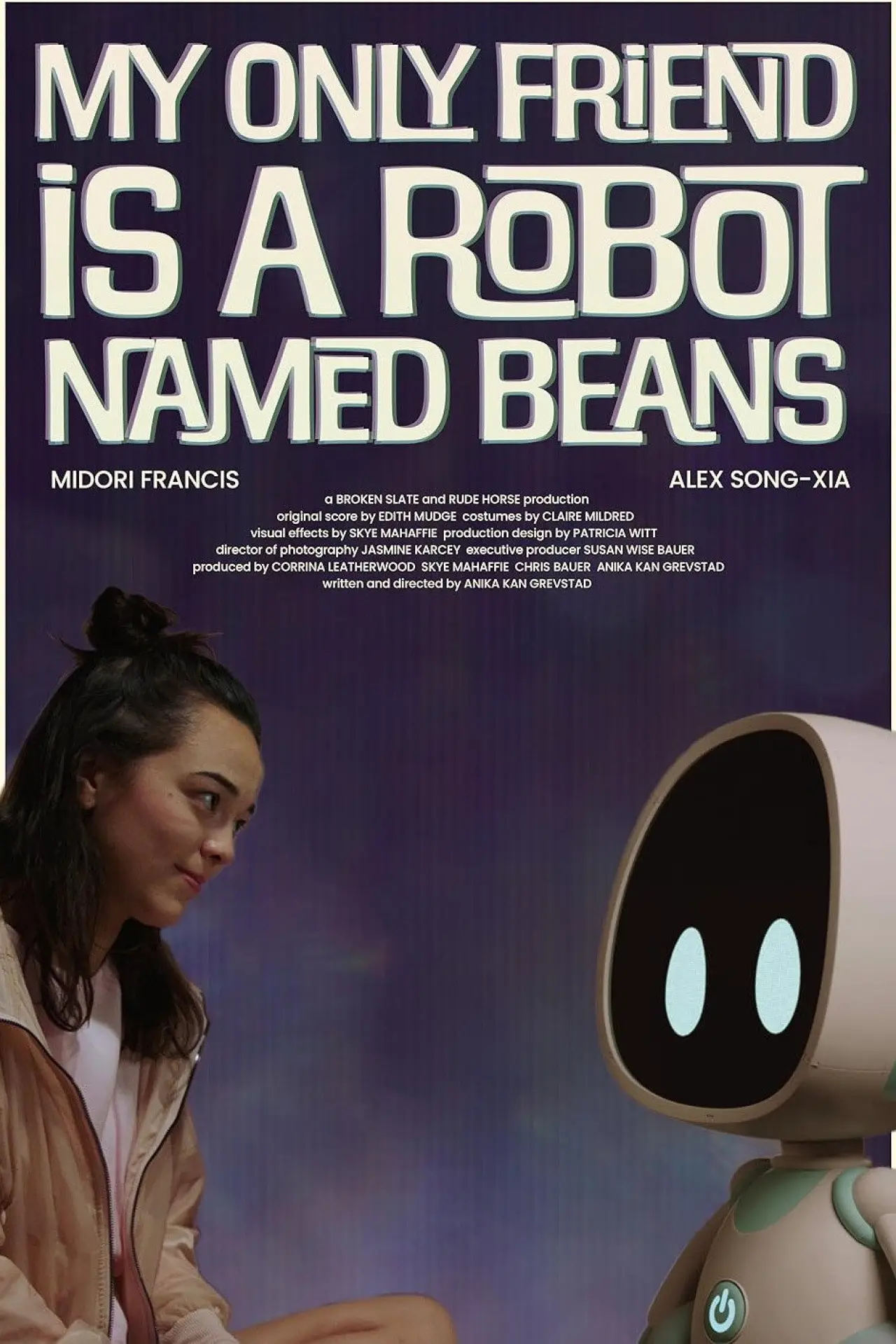 Plakat filmowy "My Only Friend Is a Robot Named Beans"