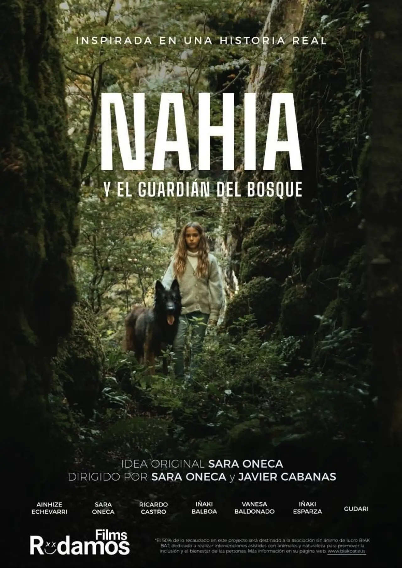 Plakat filmowy "Nahia y el guardián del bosque"