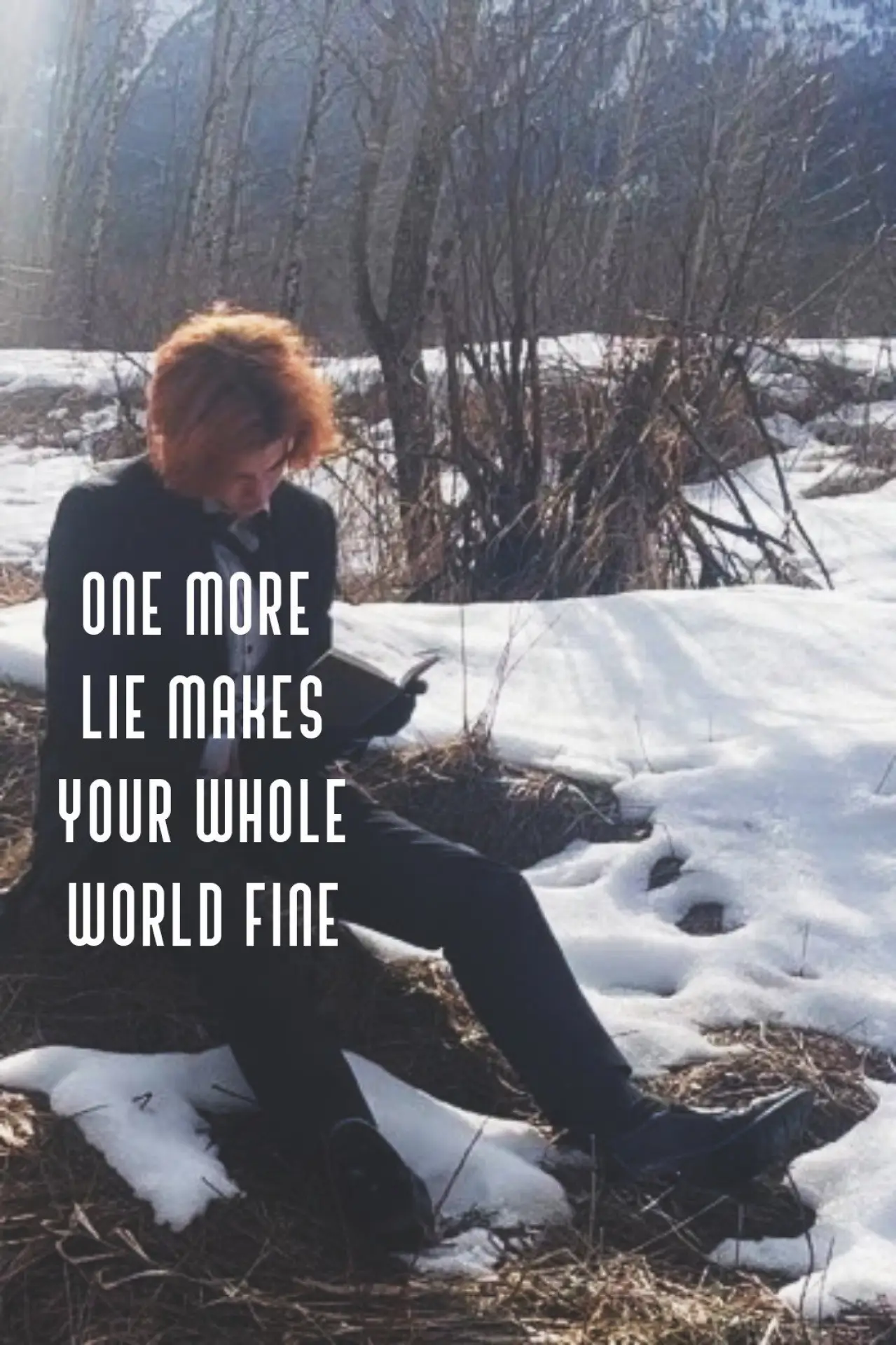 Plakat filmowy "One More Lie Makes Your Whole World Fine"