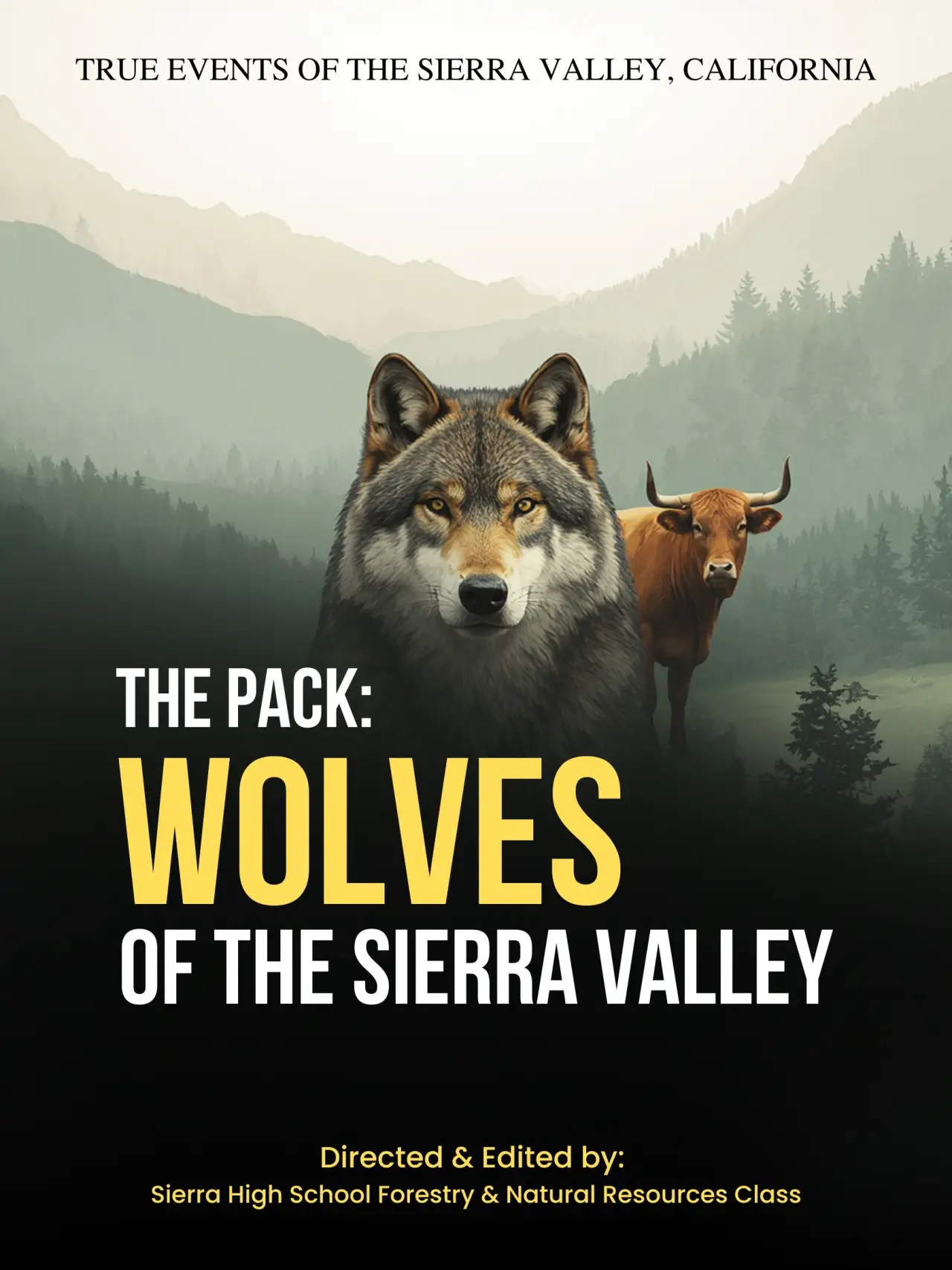 Plakat filmowy "The Pack: Wolves of the Sierra Valley"