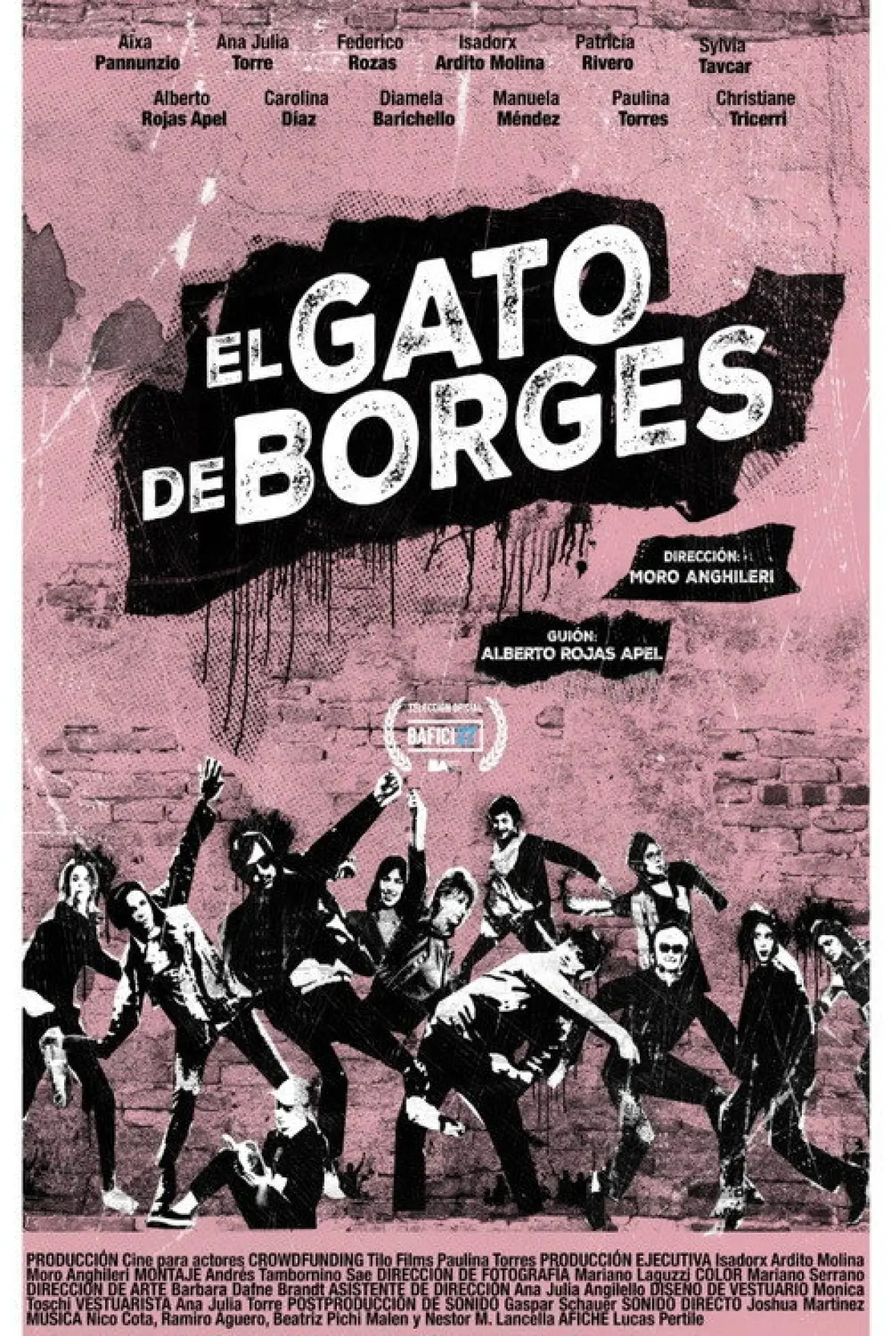 Plakat filmowy "El gato de Borges"