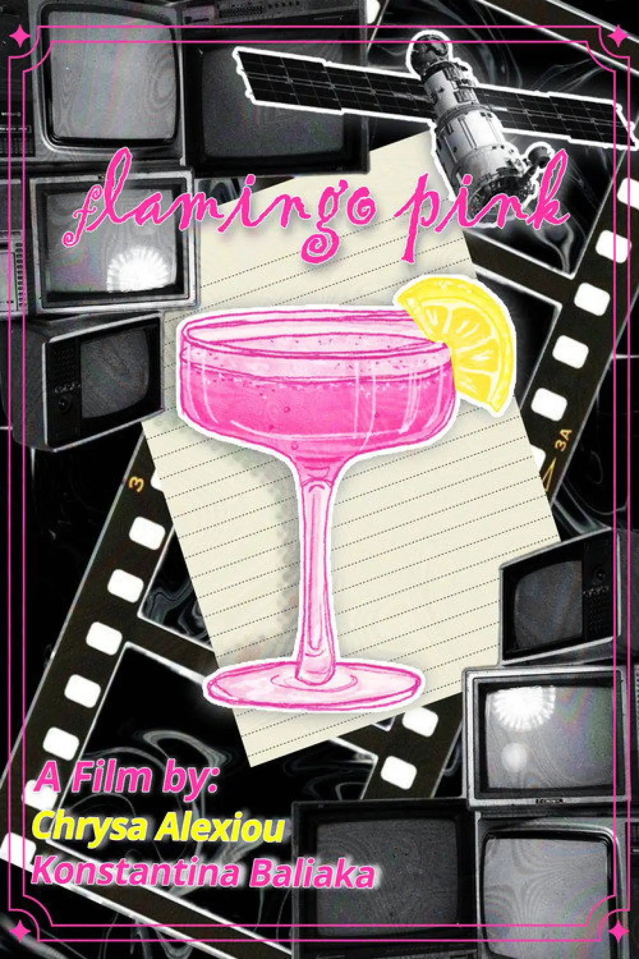 Plakat filmowy "Φλαμίνγκο Ροζ"