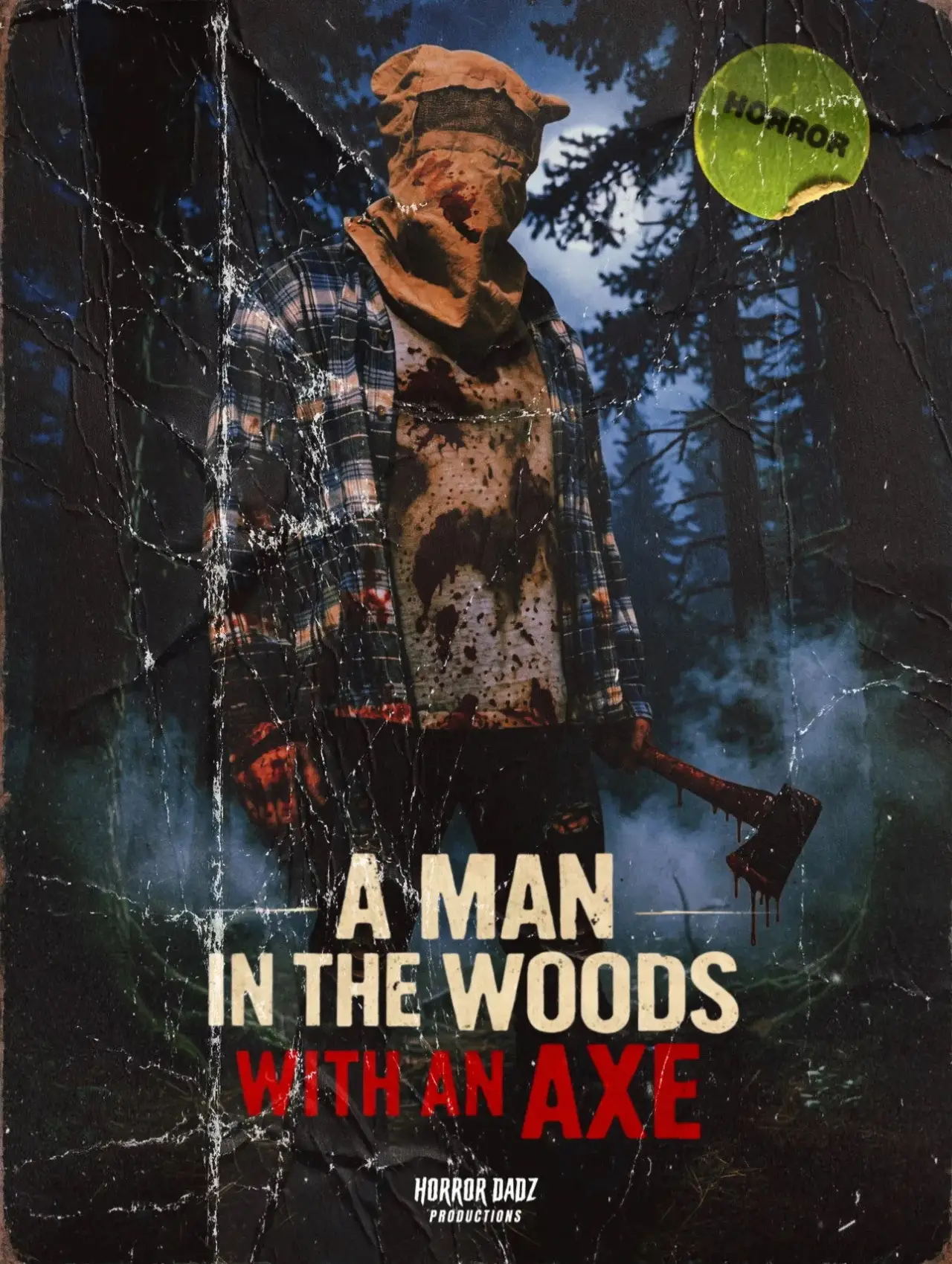 Plakat filmowy "A Man in the Woods with an Axe"