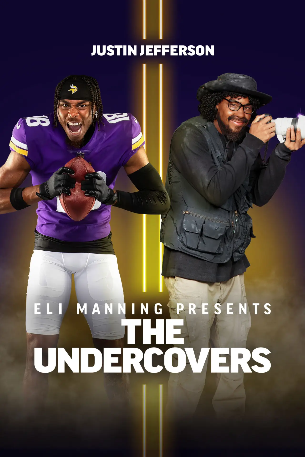Plakat filmowy "Eli Manning Presents: The Undercovers - Justin Jefferson"