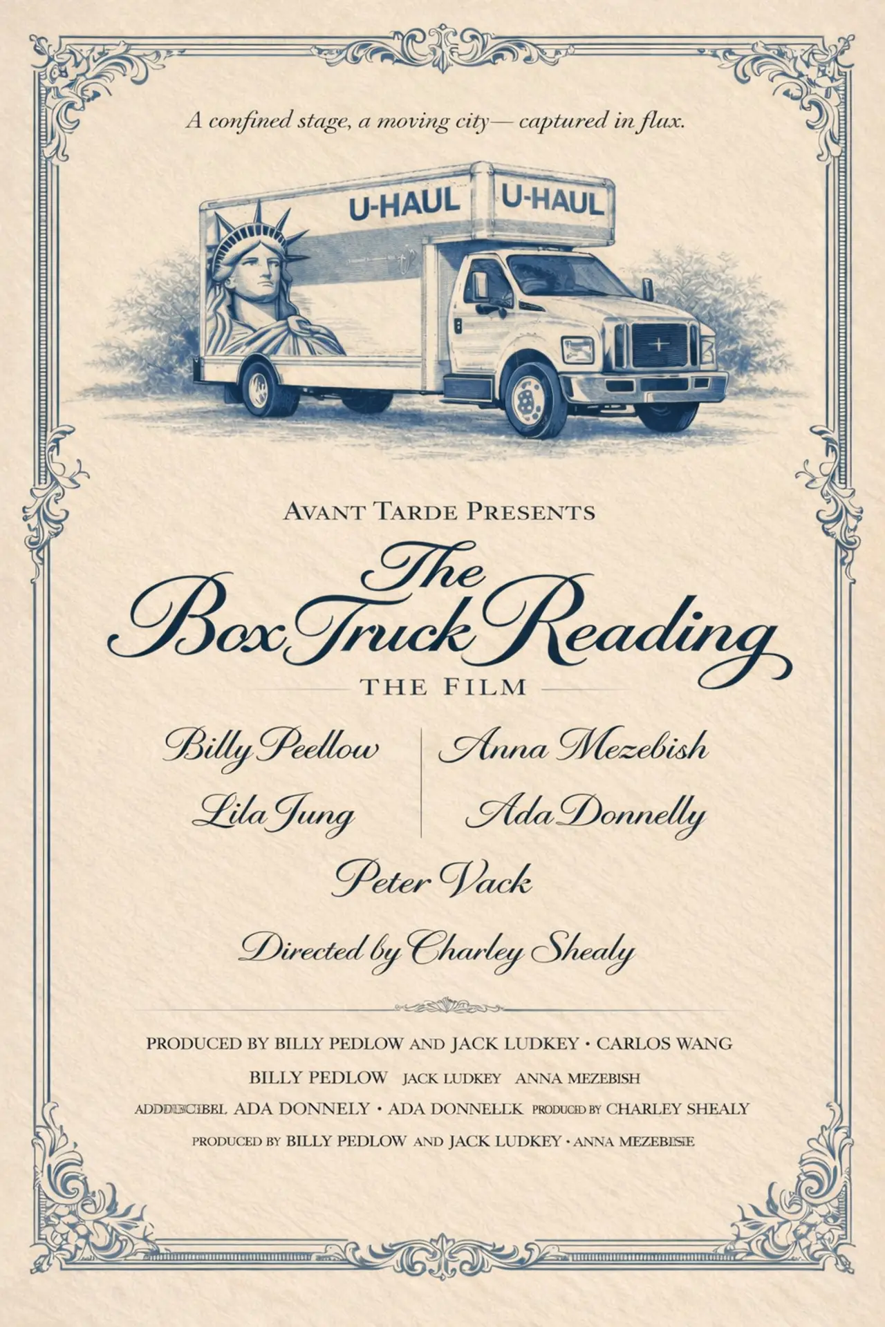 Plakat filmowy "The Box Truck Reading"