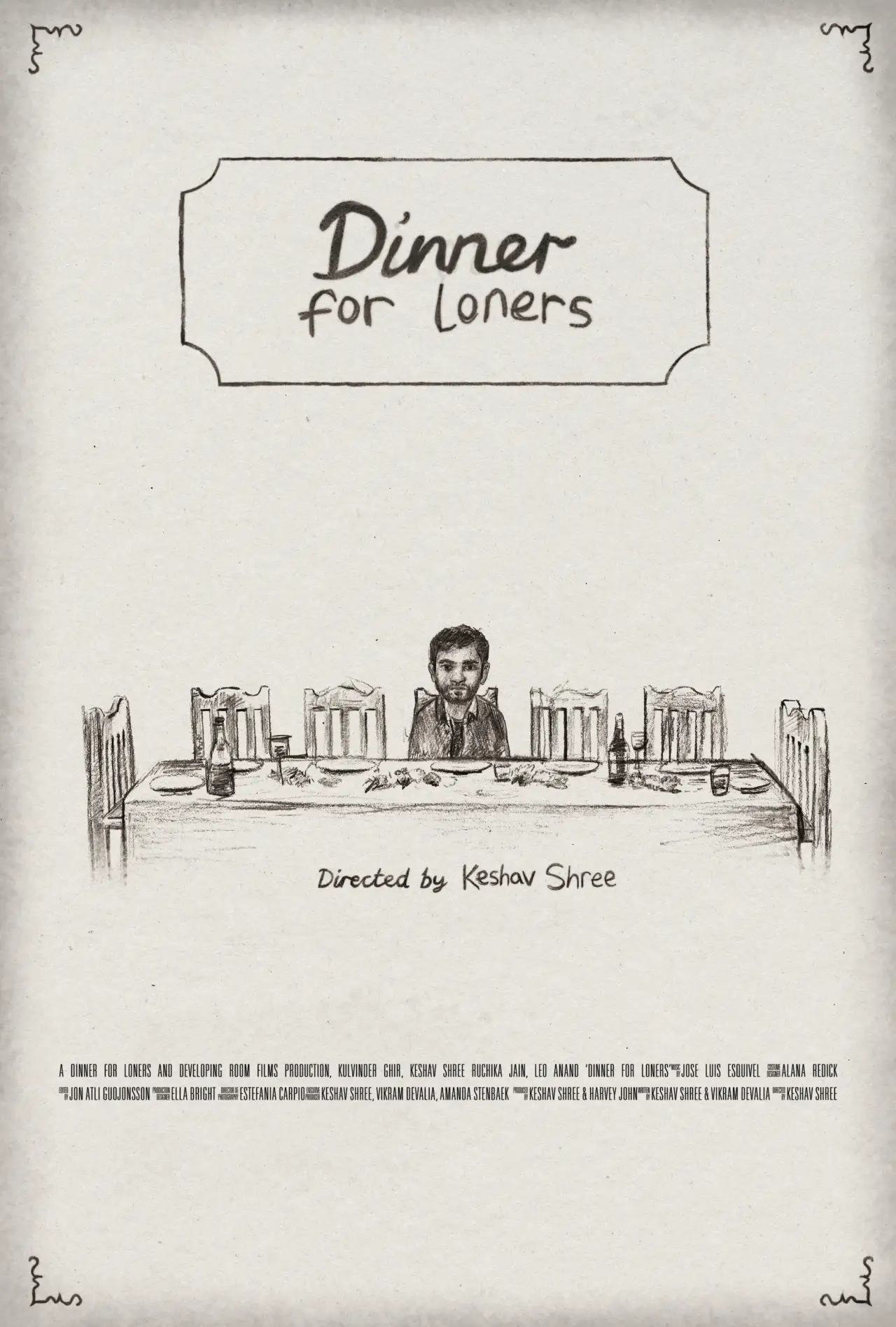 Plakat filmowy "Dinner for Loners"