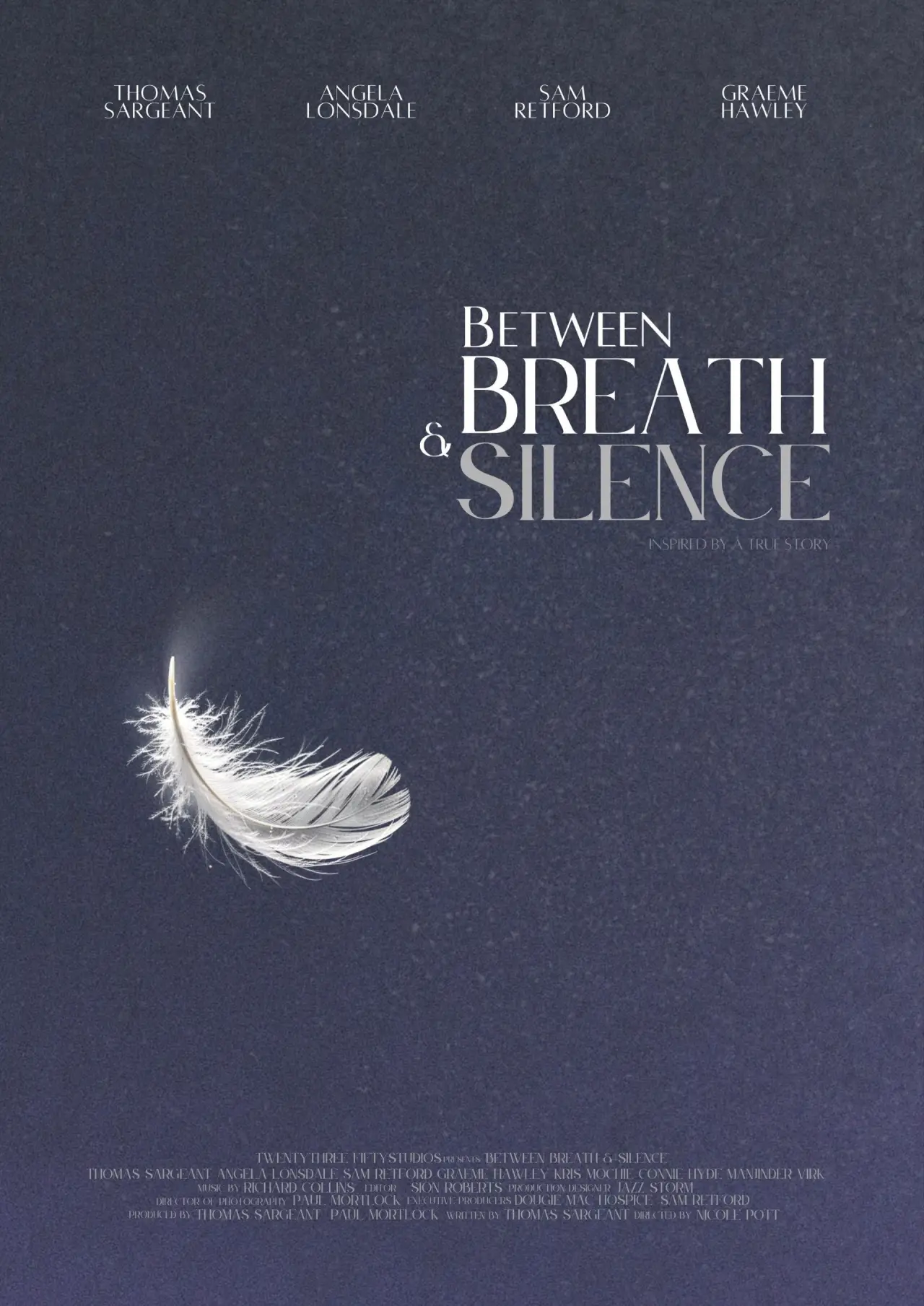 Plakat filmowy "Between Breath & Silence"